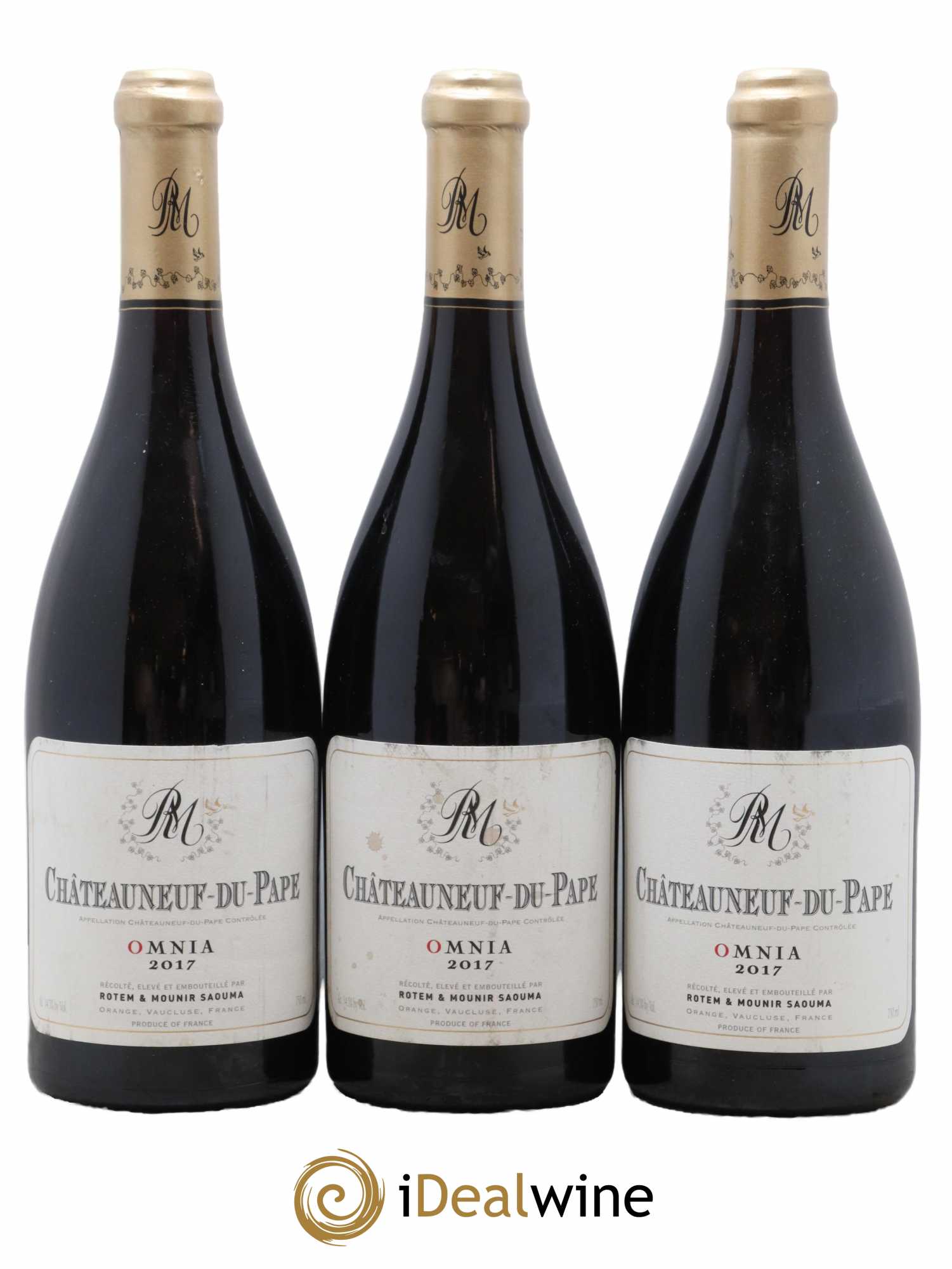 Châteauneuf-du-Pape Omnia Rotem et Mounir Saouma 2017 - Lot de 3 bouteilles - 0