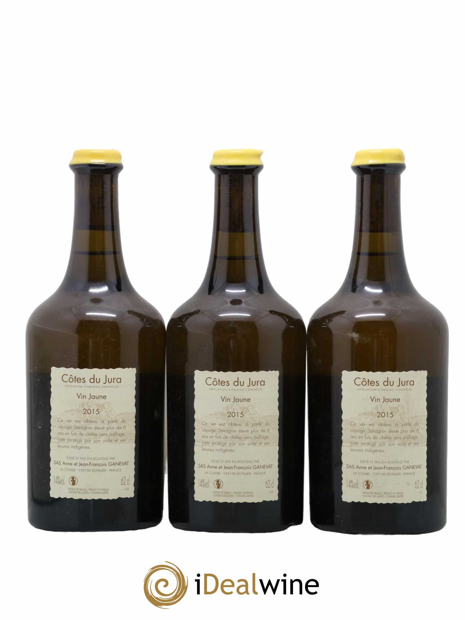 Côtes du Jura Vin Jaune Anne et Jean François Ganevat 2015 - Lot de 3 bouteilles - 1