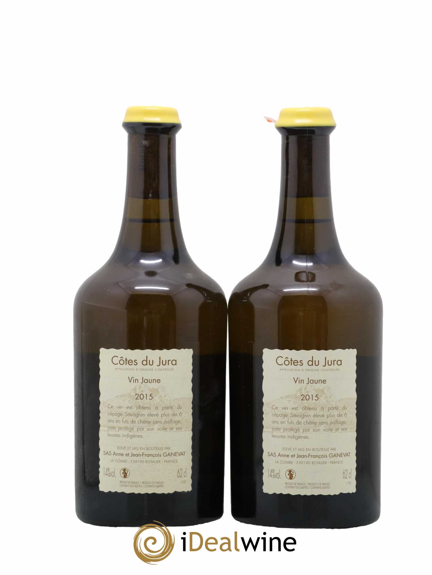 Côtes du Jura Vin Jaune Anne et Jean François Ganevat 2015 - Lot de 2 bouteilles - 1
