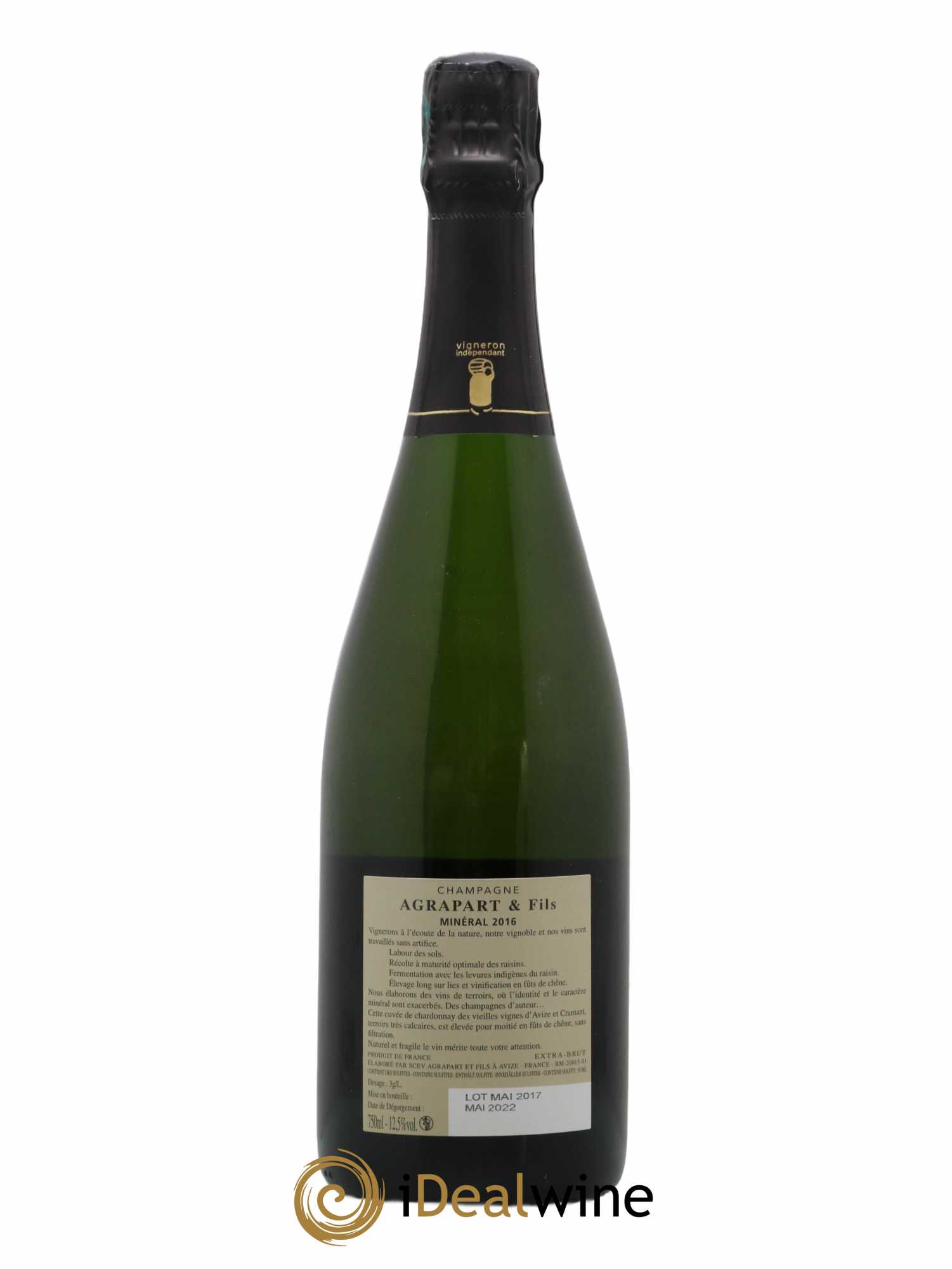 Minéral Blanc de Blancs Extra-Brut Agrapart & Fils 2016 - Lot de 1 bouteille - 1