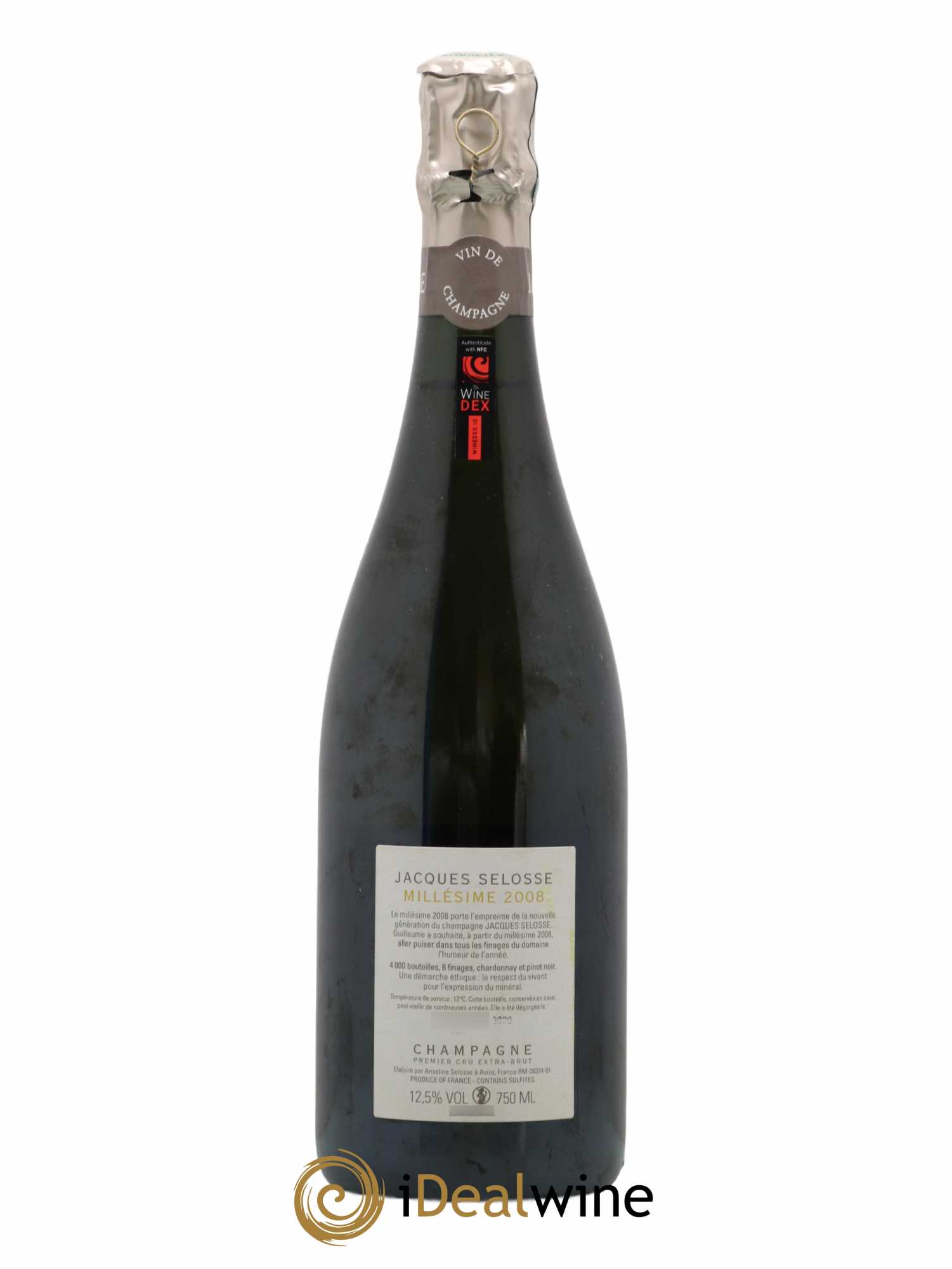1er Cru Millésimé Extra-Brut Jacques Selosse 2008 - Lot of 1 bottle - 1