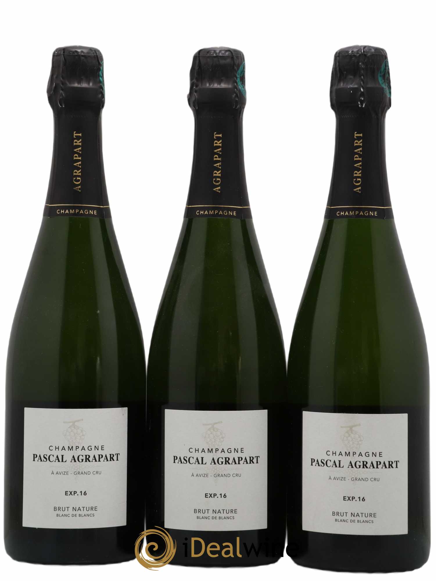 Expérience Blanc de Blancs Grand Cru Brut Nature Agrapart & Fils 2016 - Lot de 3 bouteilles - 0