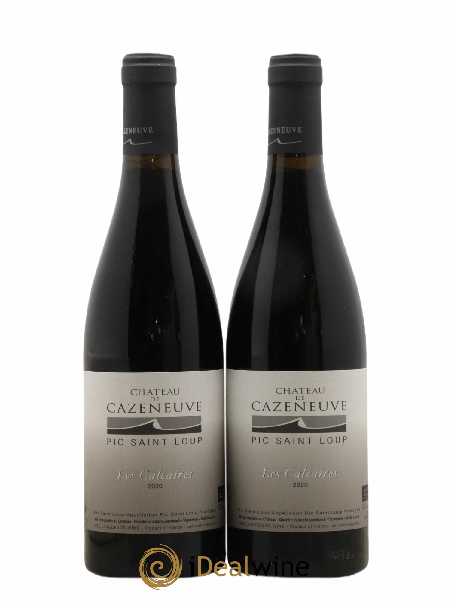 Pic Saint-Loup Les Calcaires Chateau de Cazeneuve 2020 - Lot de 2 bouteilles - 0