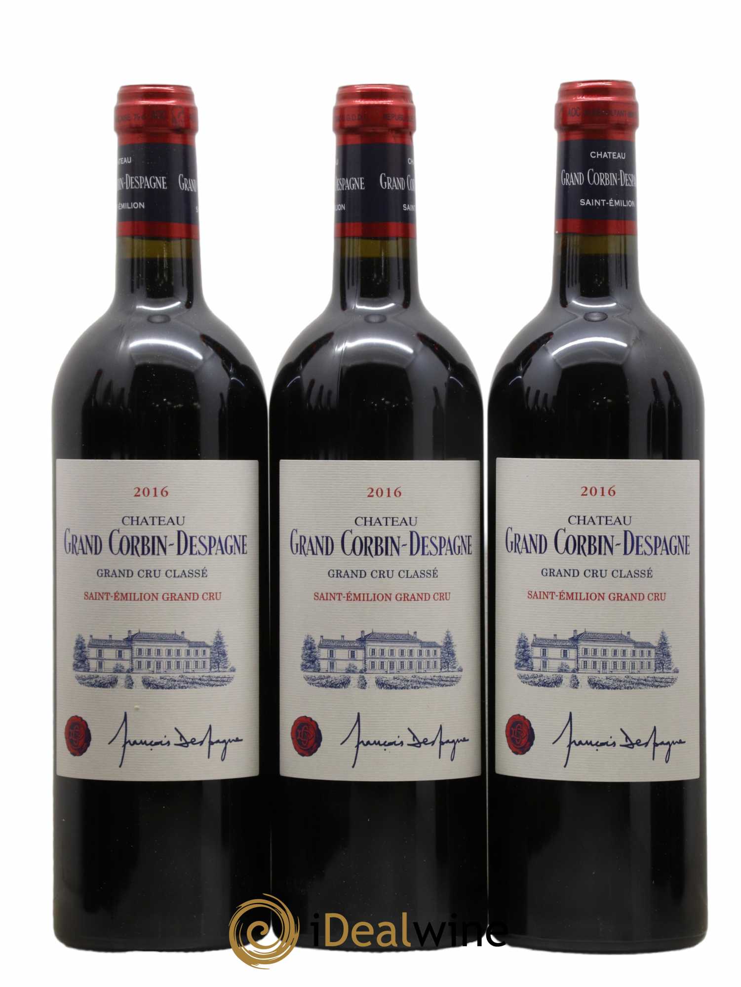 Château Grand Corbin Despagne Grand Cru Classé 2016 - Lot de 12 bouteilles - 2
