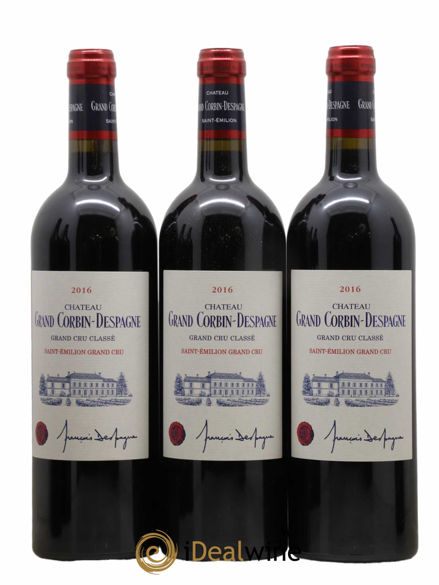 Château Grand Corbin Despagne Grand Cru Classé 2016 - Lot de 12 bouteilles - 3