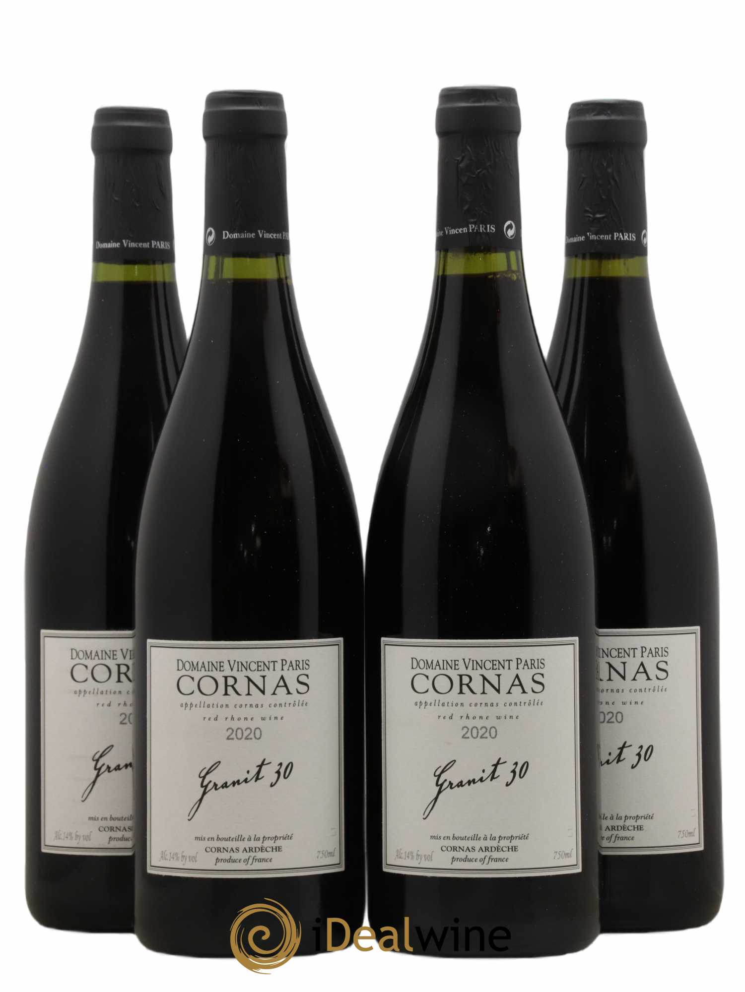 Cornas Granit 30 Vincent Paris 2020 - Lot de 4 bouteilles - 0