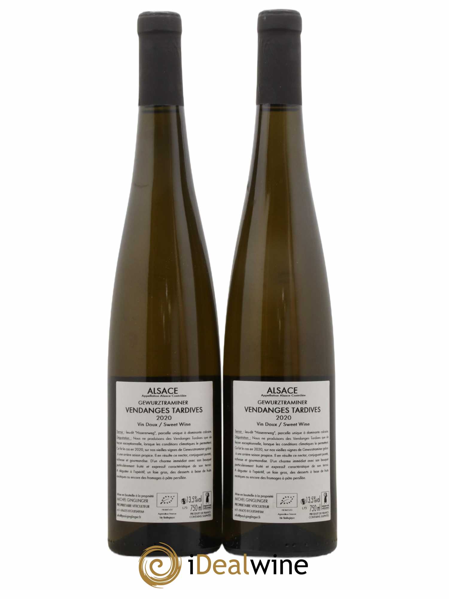 Gewurztraminer Vendanges Tardives Paul Ginglinger 2020 - Lotto di 2 bottiglie - 1