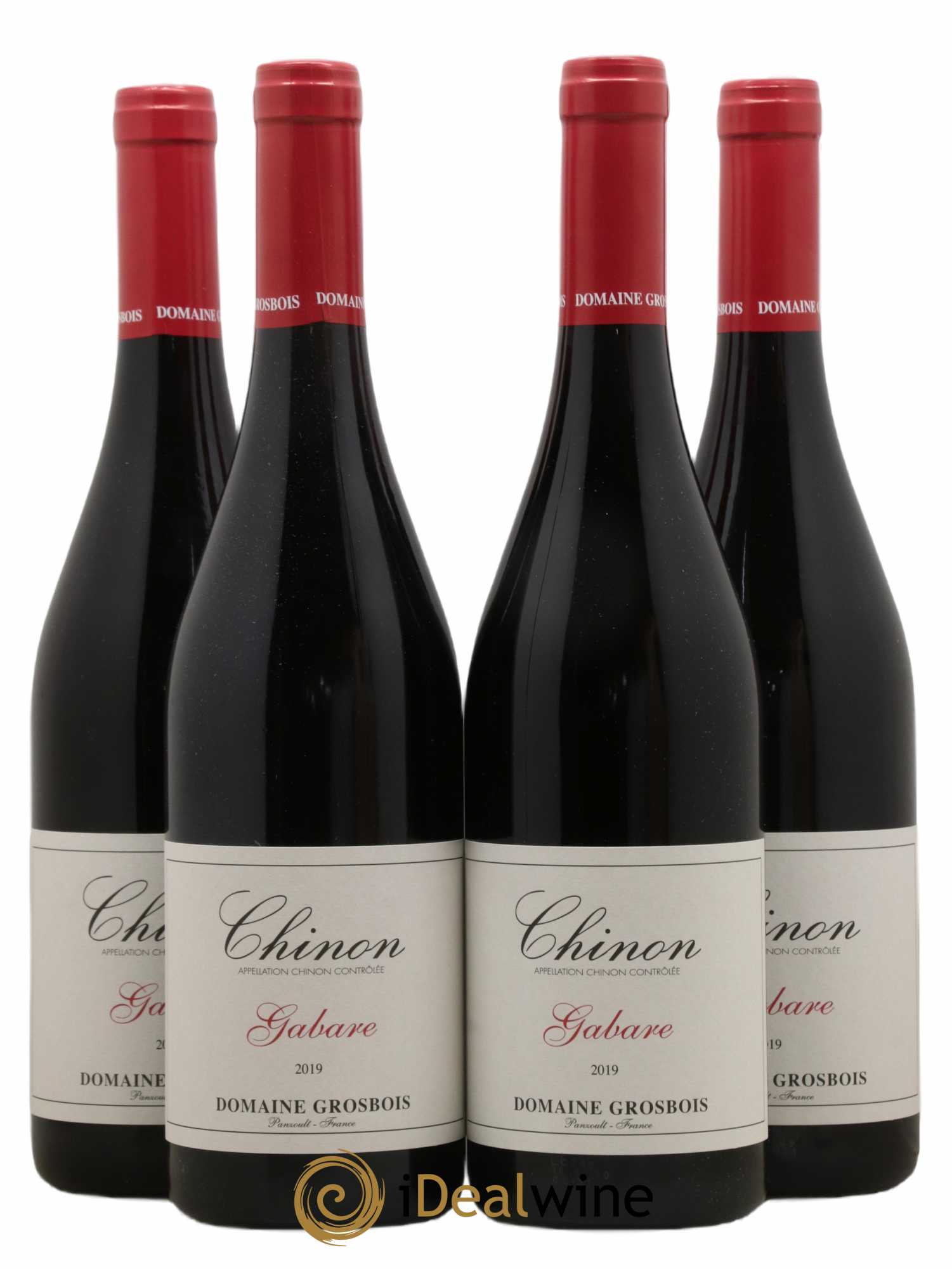 Chinon Gabare Domaine Grosbois 2019 - Lot de 4 bouteilles - 0