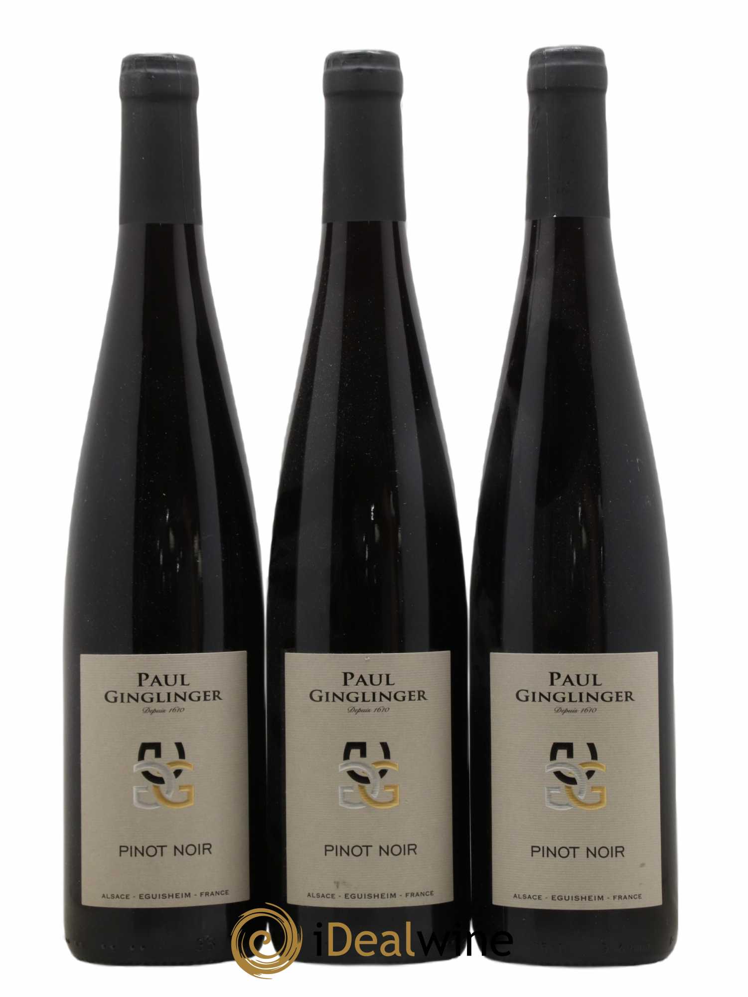 Alsace Pinot Noir Paul Ginglinger 2020 - Lot de 3 bouteilles - 0