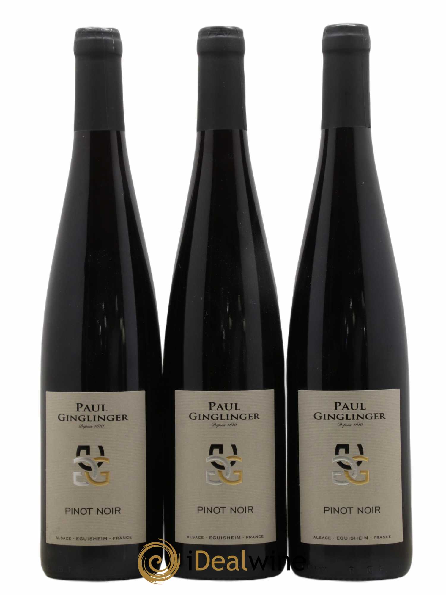 Alsace Pinot Noir Paul Ginglinger 2020 - Lot de 3 bouteilles - 0