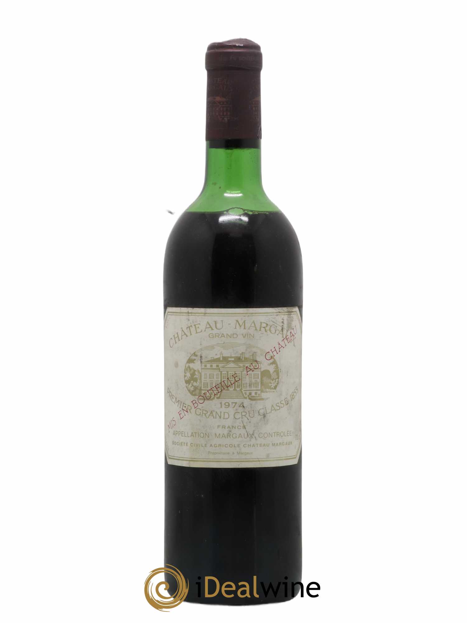 Château Margaux 1er Grand Cru Classé 1974 - Lot de 1 bouteille - 0
