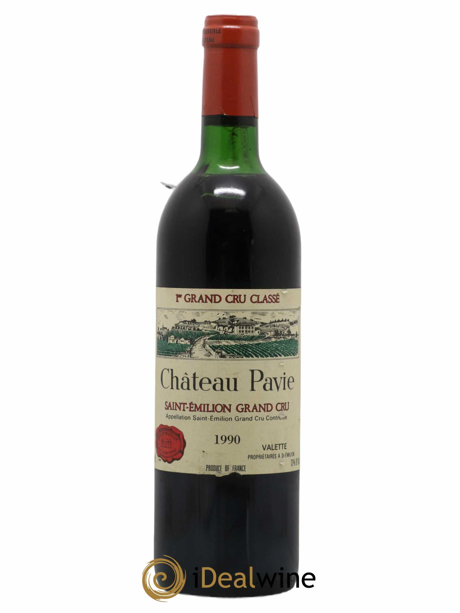 Château Pavie 1er Grand Cru Classé A 1990 - Lot de 1 bouteille - 0