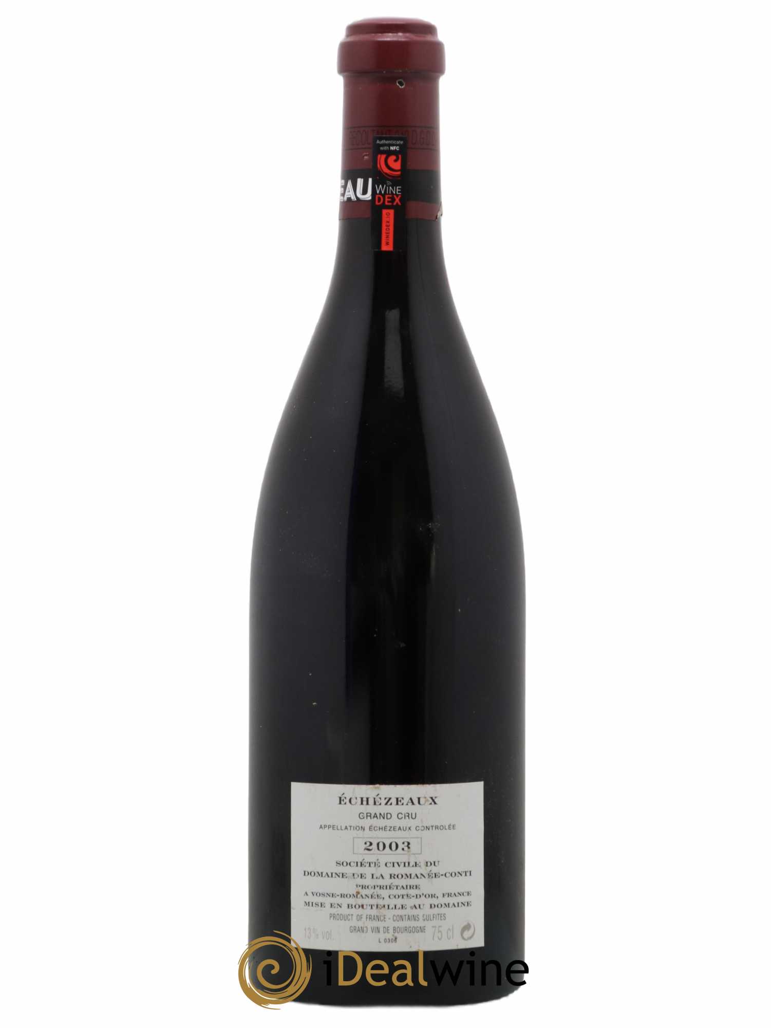 Echezeaux Grand Cru Domaine de la Romanée-Conti 2003 - Lot de 1 bouteille - 1