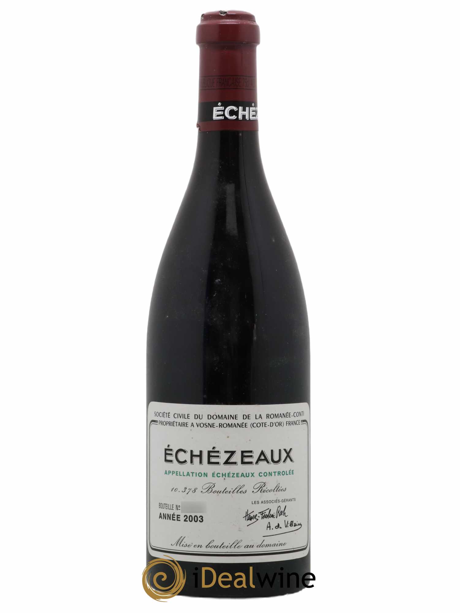 Echezeaux Grand Cru Domaine de la Romanée-Conti 2003 - Lot de 1 bouteille - 0