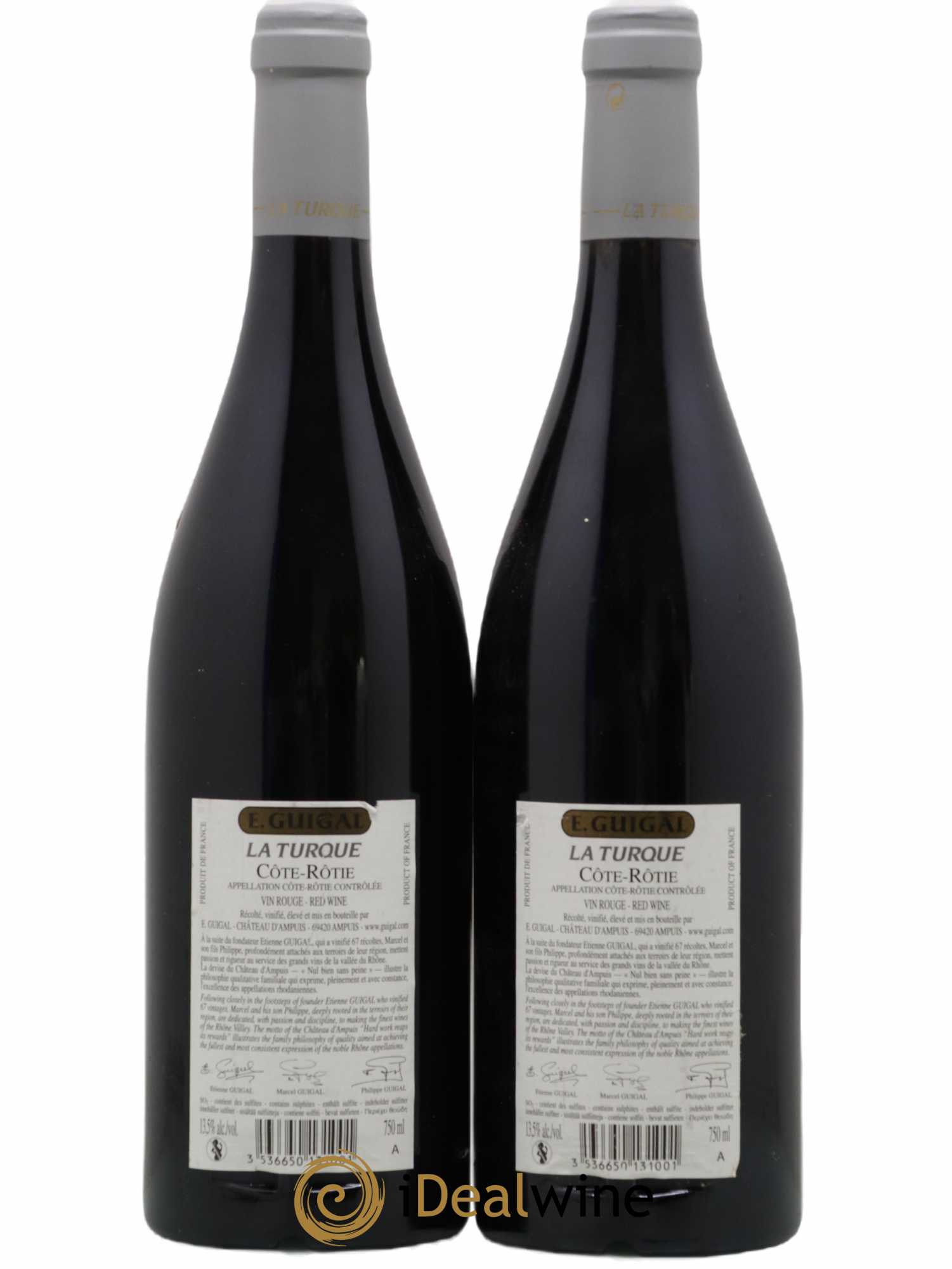 Côte-Rôtie La Turque Guigal 2010 - Lot de 2 bouteilles - 1