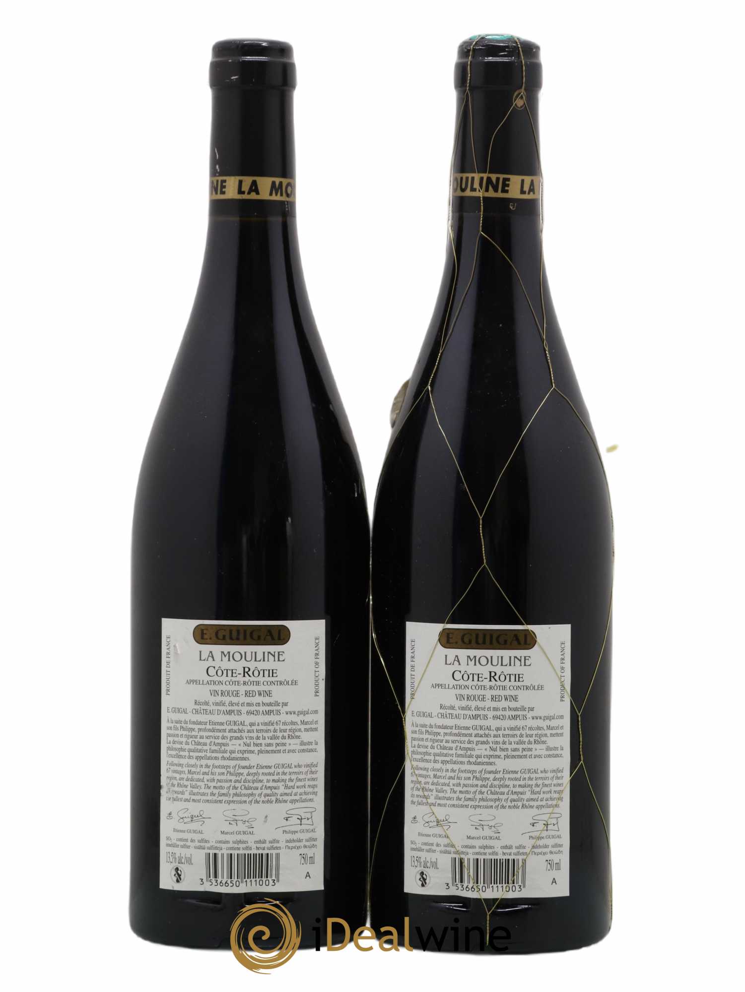 Côte-Rôtie La Mouline Guigal 2010 - Lot de 2 bouteilles - 1