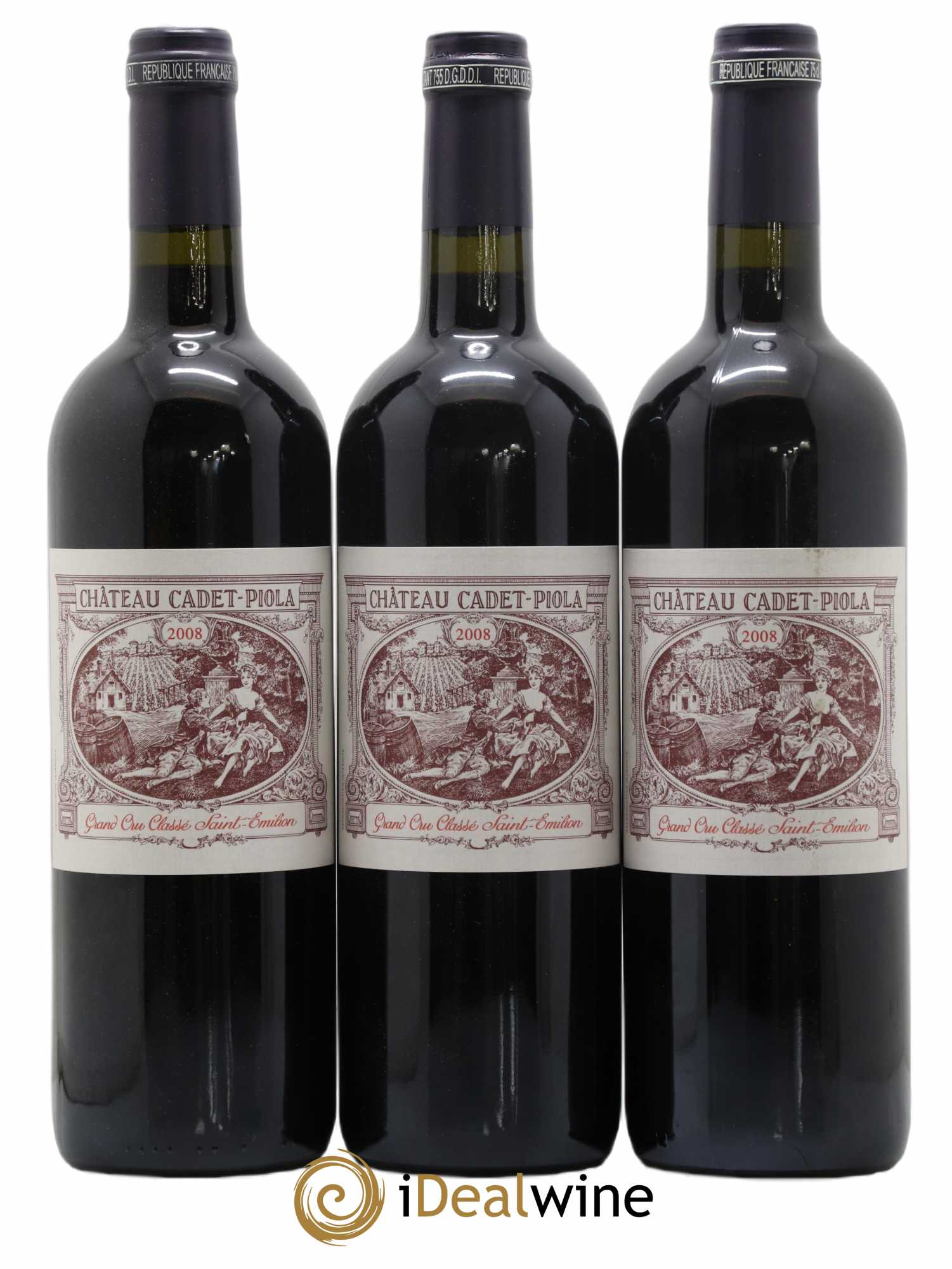 Château Cadet Piola Grand Cru Classé 2008 - Lot de 6 bouteilles - 1