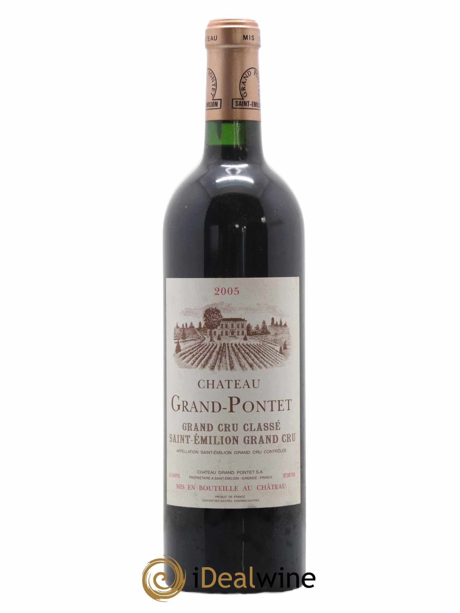 Château Grand Pontet Grand Cru Classé 2005 - Lot de 1 bouteille - 0