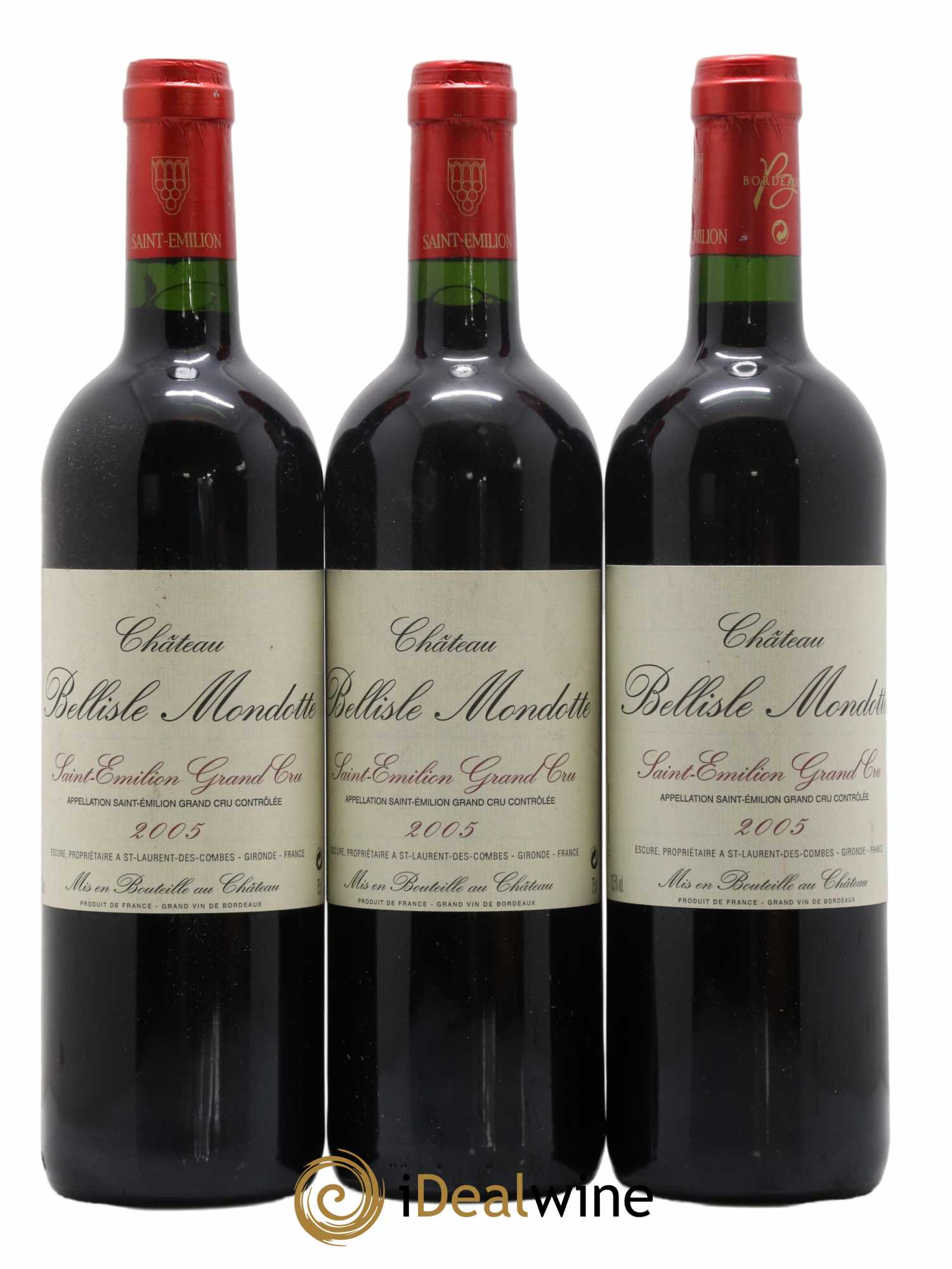 Château Bellisle Mondotte 2005 - Lot de 3 bouteilles - 0