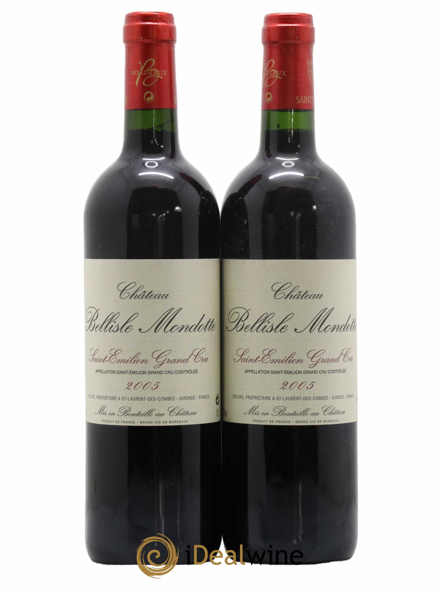Château Bellisle Mondotte 2005 - Lot de 2 bouteilles - 0