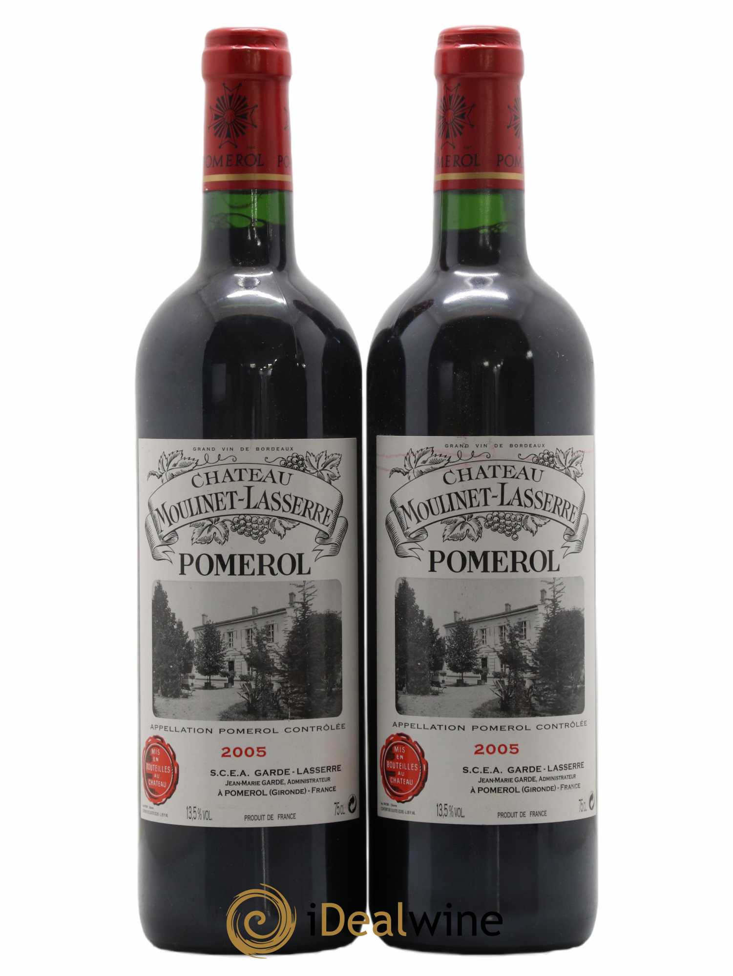 Château Moulinet Lasserre 2005 - Lot de 2 bouteilles - 0