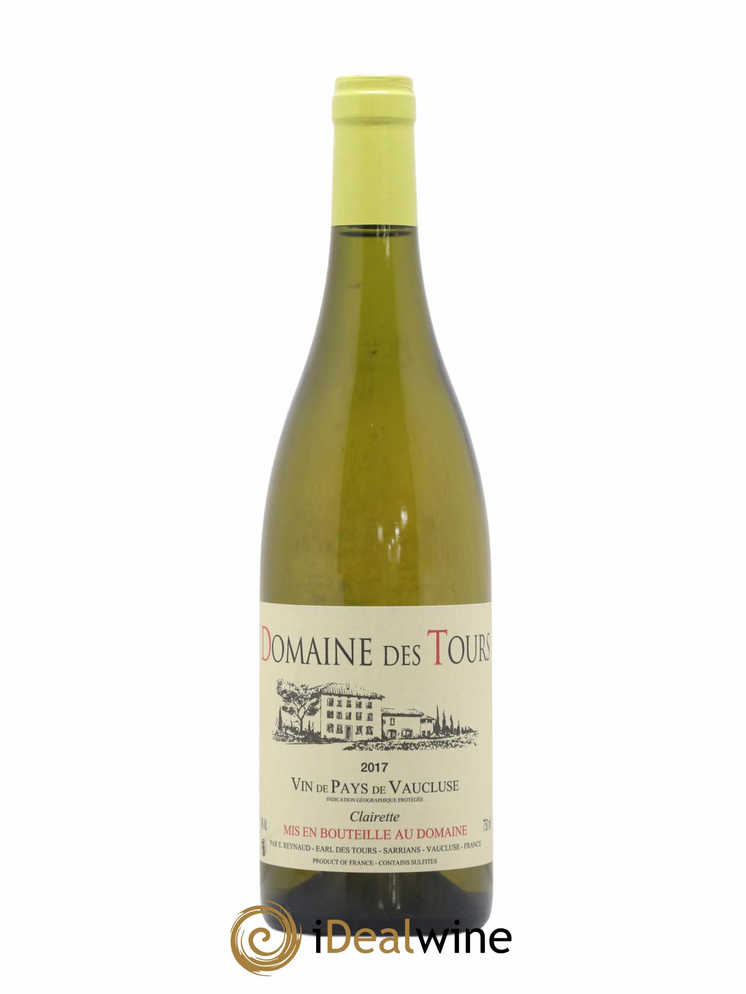 Vaucluse (Vin de Pays de Vaucluse) Domaine des Tours Emmanuel Reynaud 2017 - Lot de 1 bouteille - 0