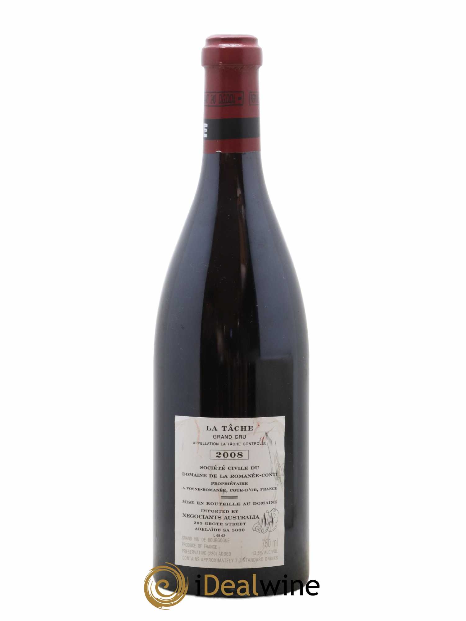 La Tâche Grand Cru Domaine de la Romanée-Conti 2008 - Lot de 1 bouteille - 1