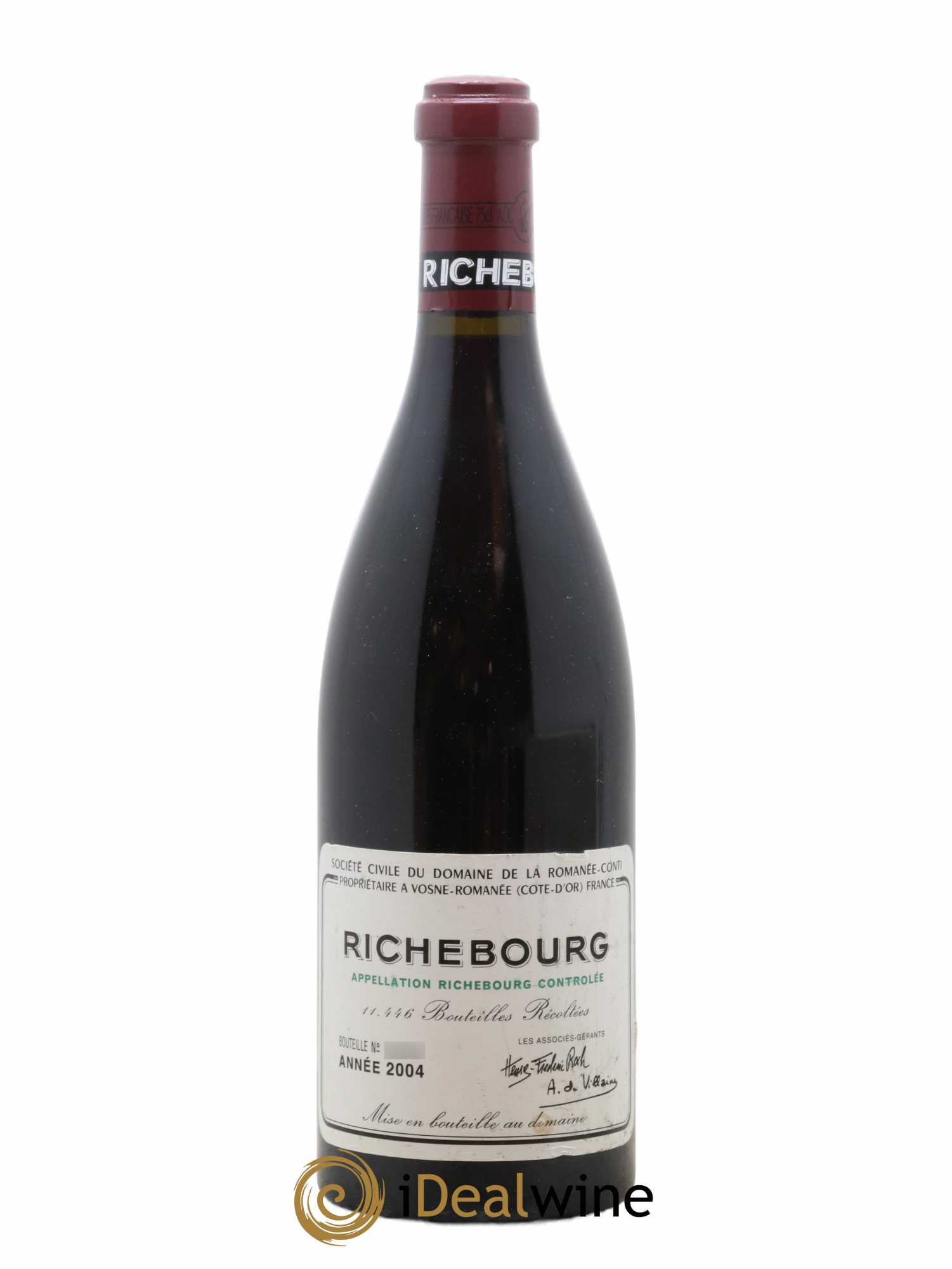 Richebourg Grand Cru Domaine de la Romanée-Conti 2004 - Lot de 1 bouteille - 0