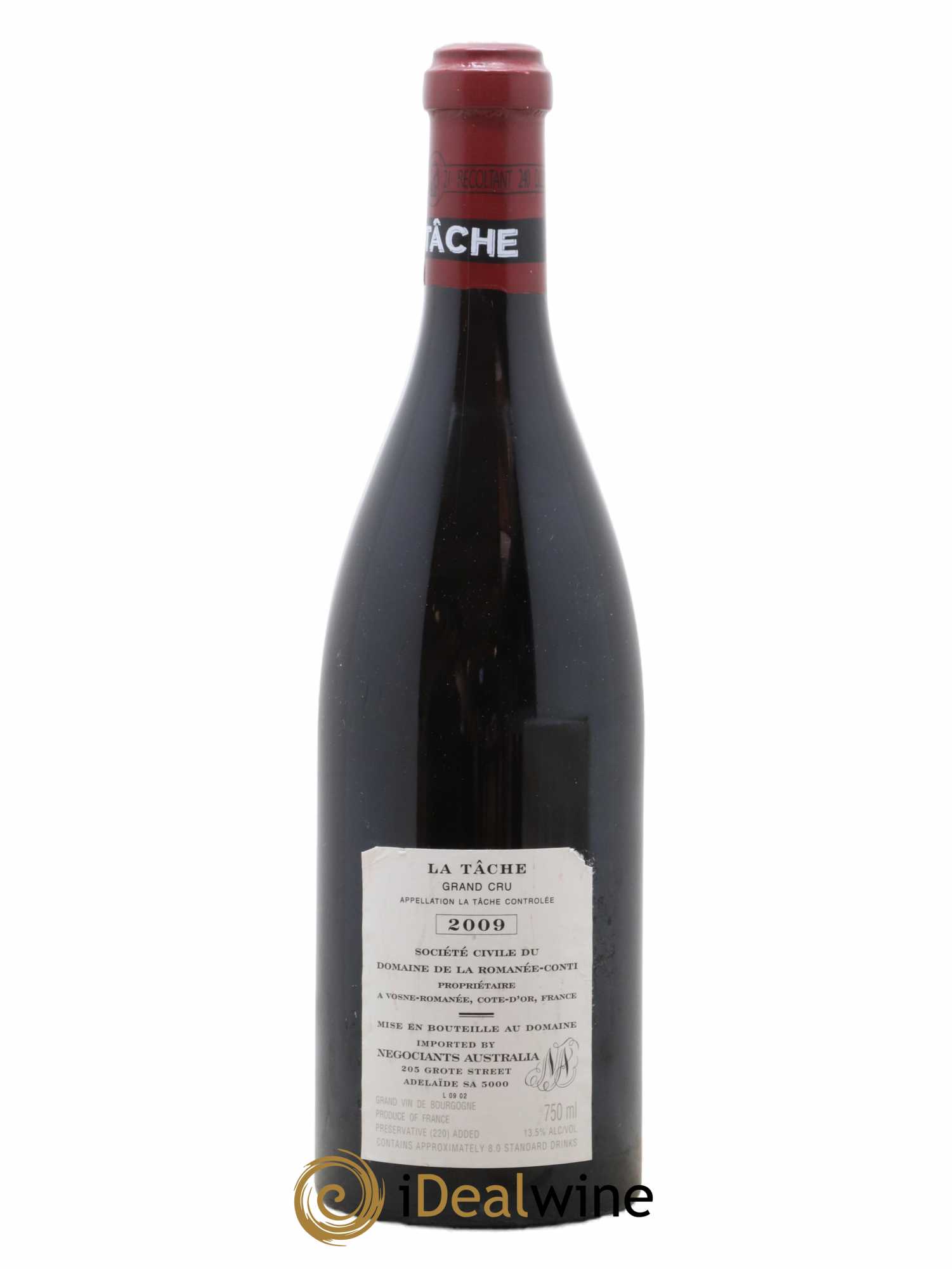 La Tâche Grand Cru Domaine de la Romanée-Conti 2009 - Lot de 1 bouteille - 1