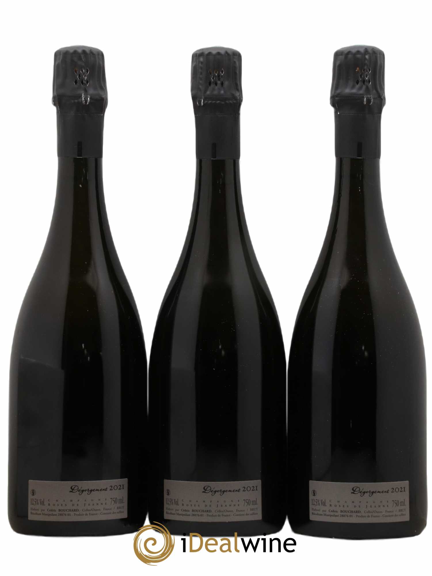 Roses de Jeanne Côte de Val Vilaine Blanc de Noirs Cédric Bouchard 2019 - Lot de 3 bouteilles - 1