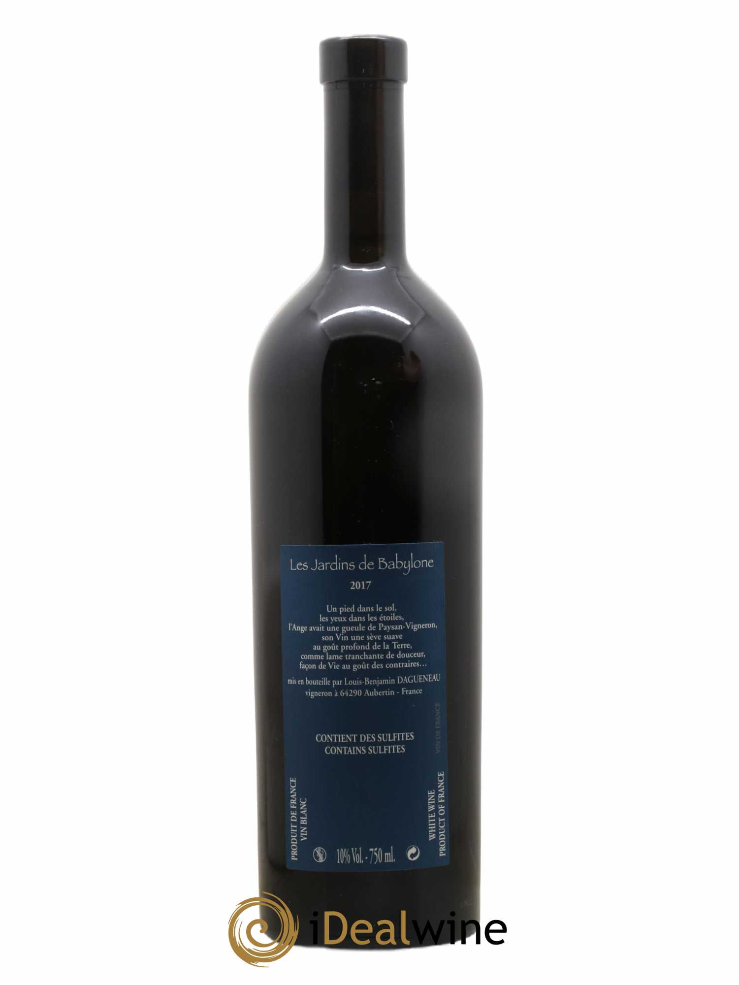 Vin de France (anciennement Jurançon) Jardins de Babylone Didier Dagueneau 2017 - Lot de 1 bouteille - 1