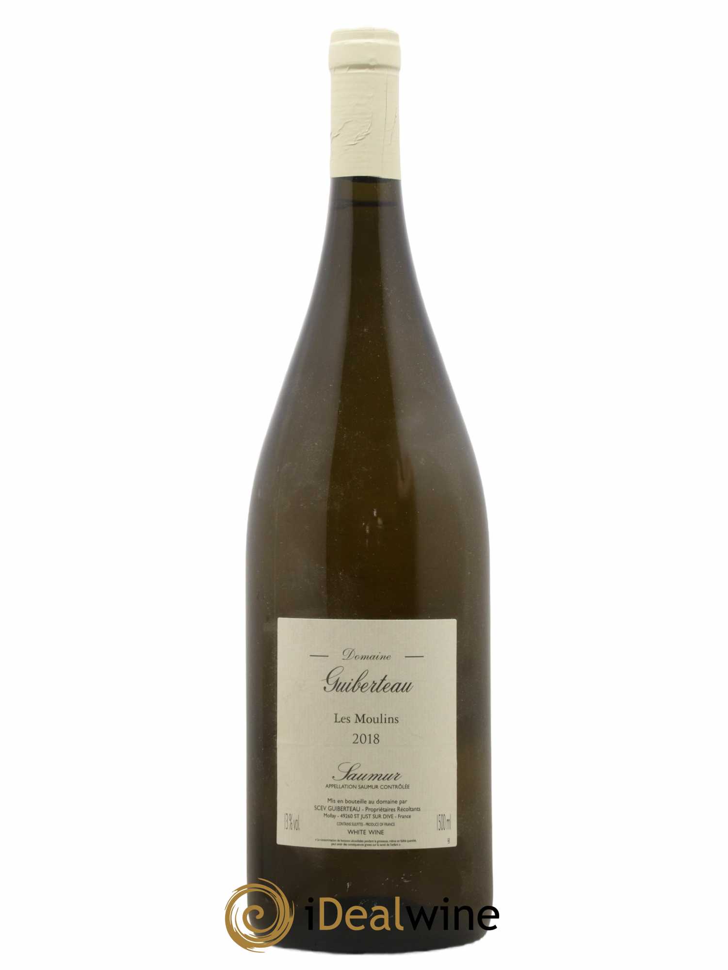 Saumur Les Moulins Domaine Guiberteau 2018 - Lot de 1 magnum - 0