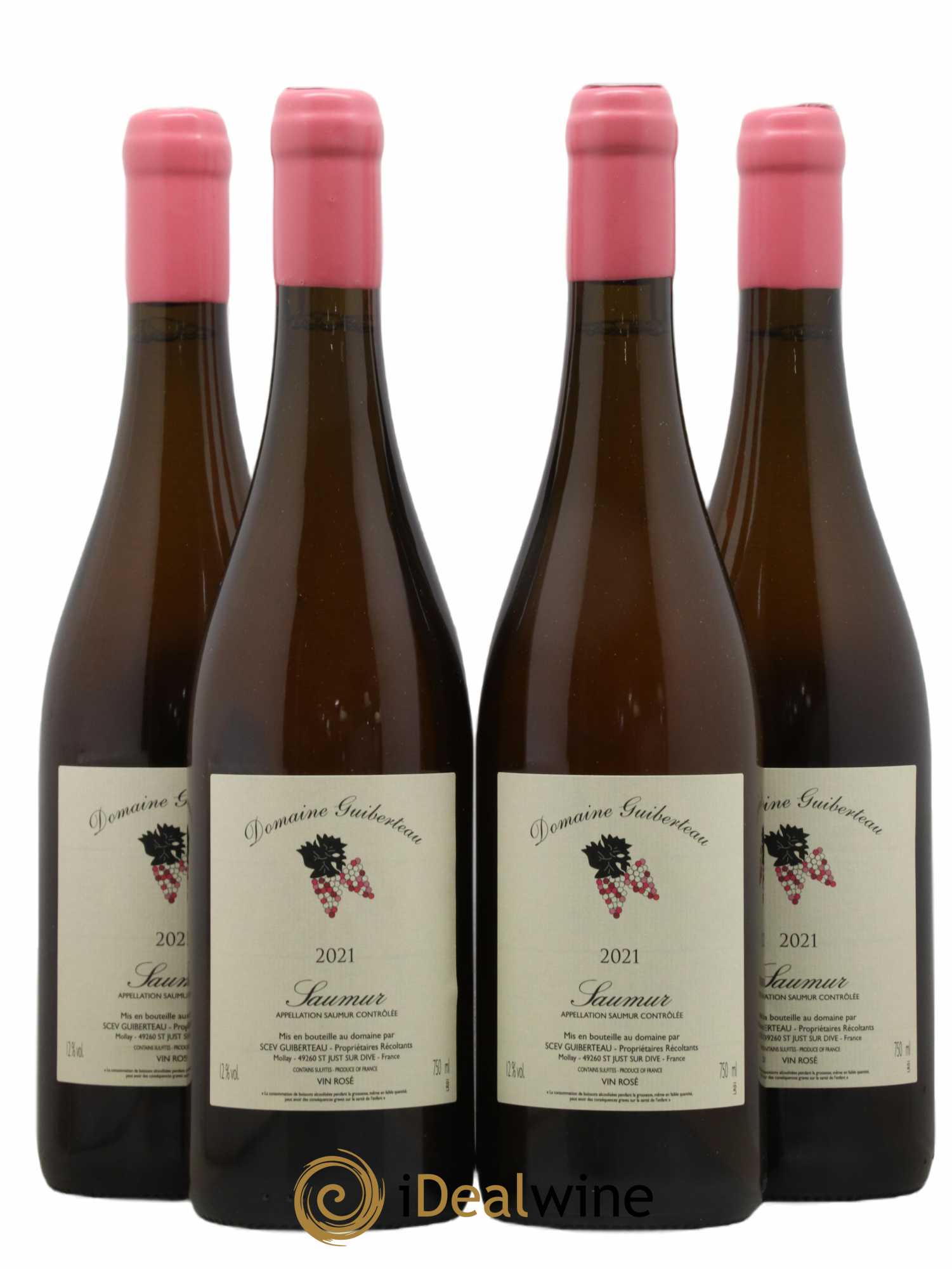 Saumur Domaine Guiberteau 2021 - Lot de 4 bouteilles - 0