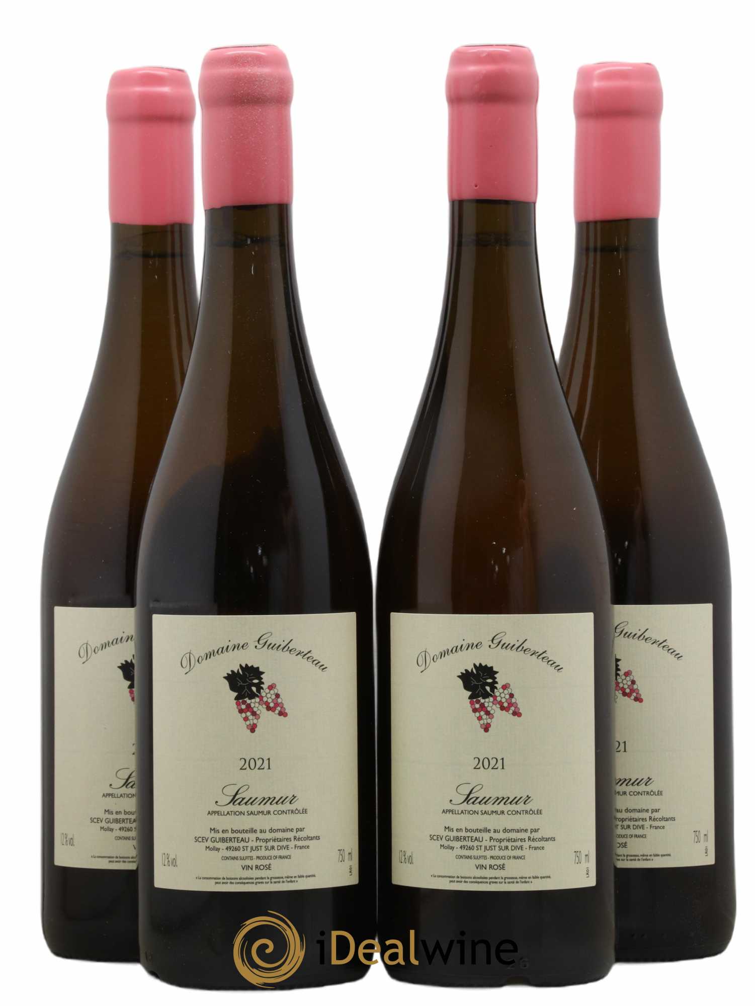 Saumur Domaine Guiberteau 2021 - Lot de 4 bouteilles - 0