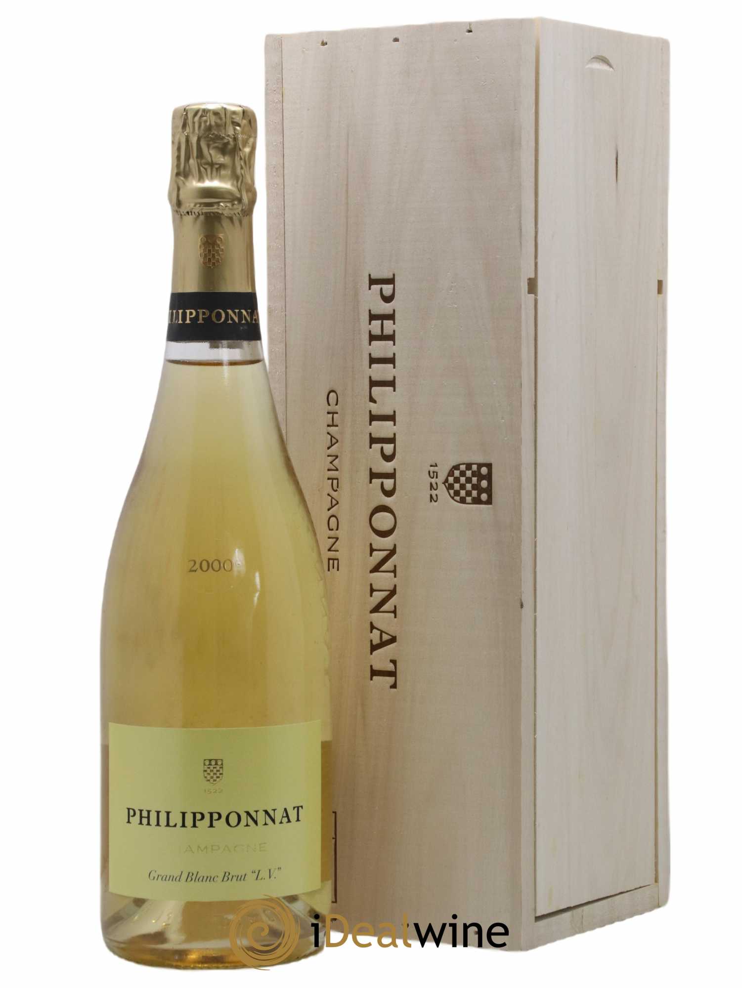 Grand Blanc Extra-Brut LV Philipponnat 2000 - Lot de 1 bouteille - 0