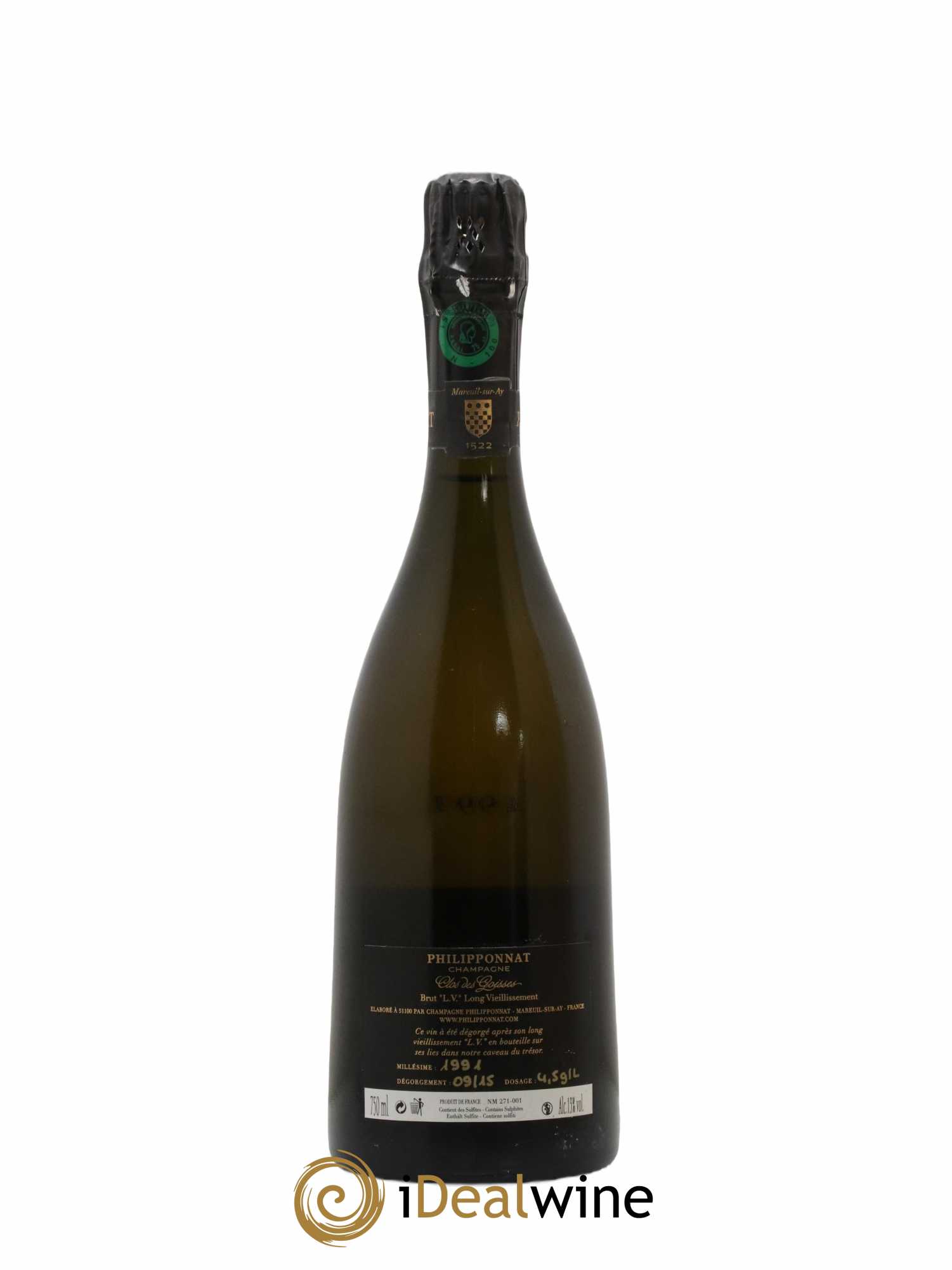 Clos des Goisses LV Extra-Brut Philipponnat 1991 - Lot de 1 bouteille - 2