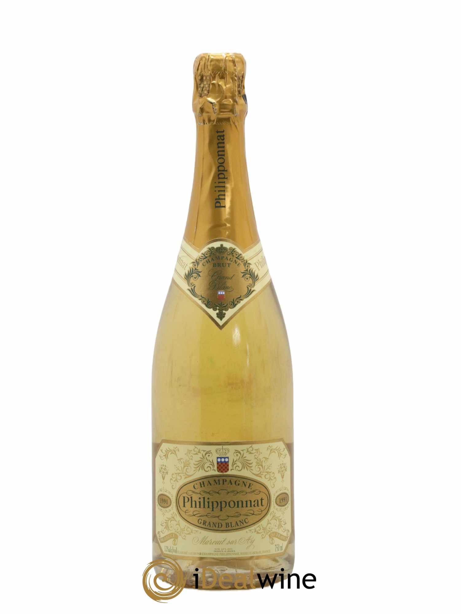 Grand Blanc Extra-Brut LV Philipponnat 1991 - Lot de 1 bouteille - 1