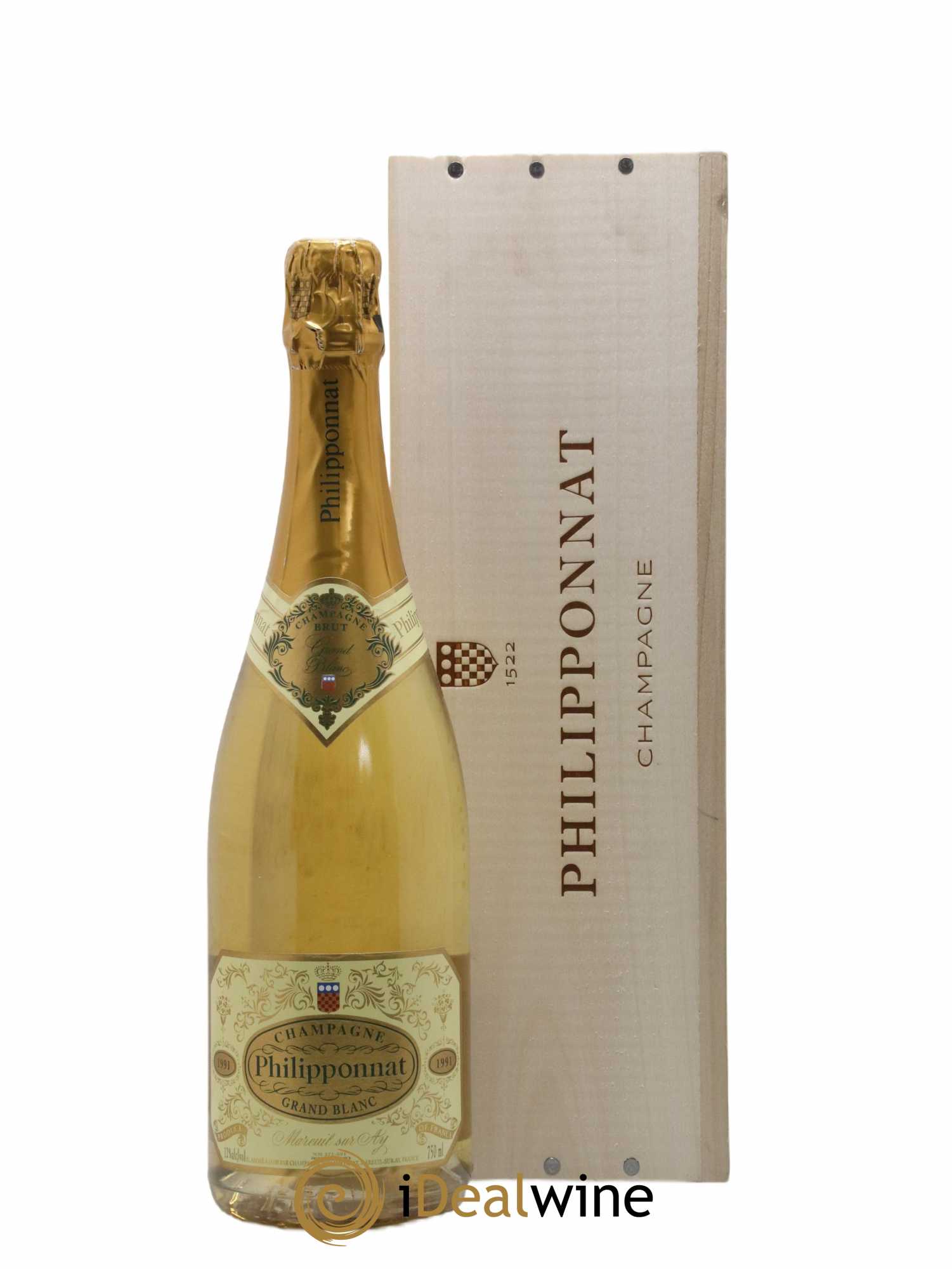 Grand Blanc Extra-Brut LV Philipponnat 1991 - Lot de 1 bouteille - 0