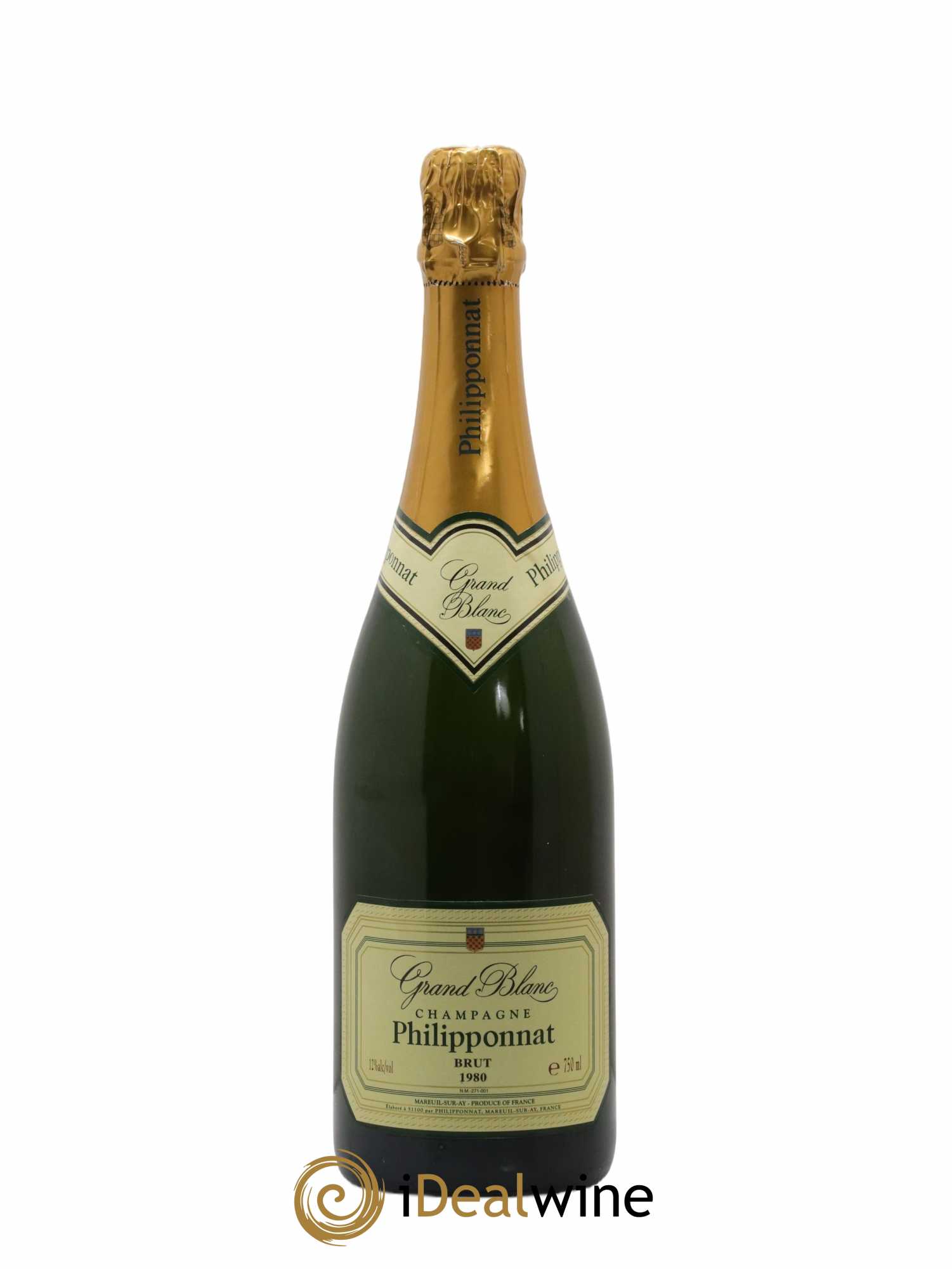 Grand Blanc Extra-Brut Philipponnat 1980 - Lot de 1 bouteille - 1