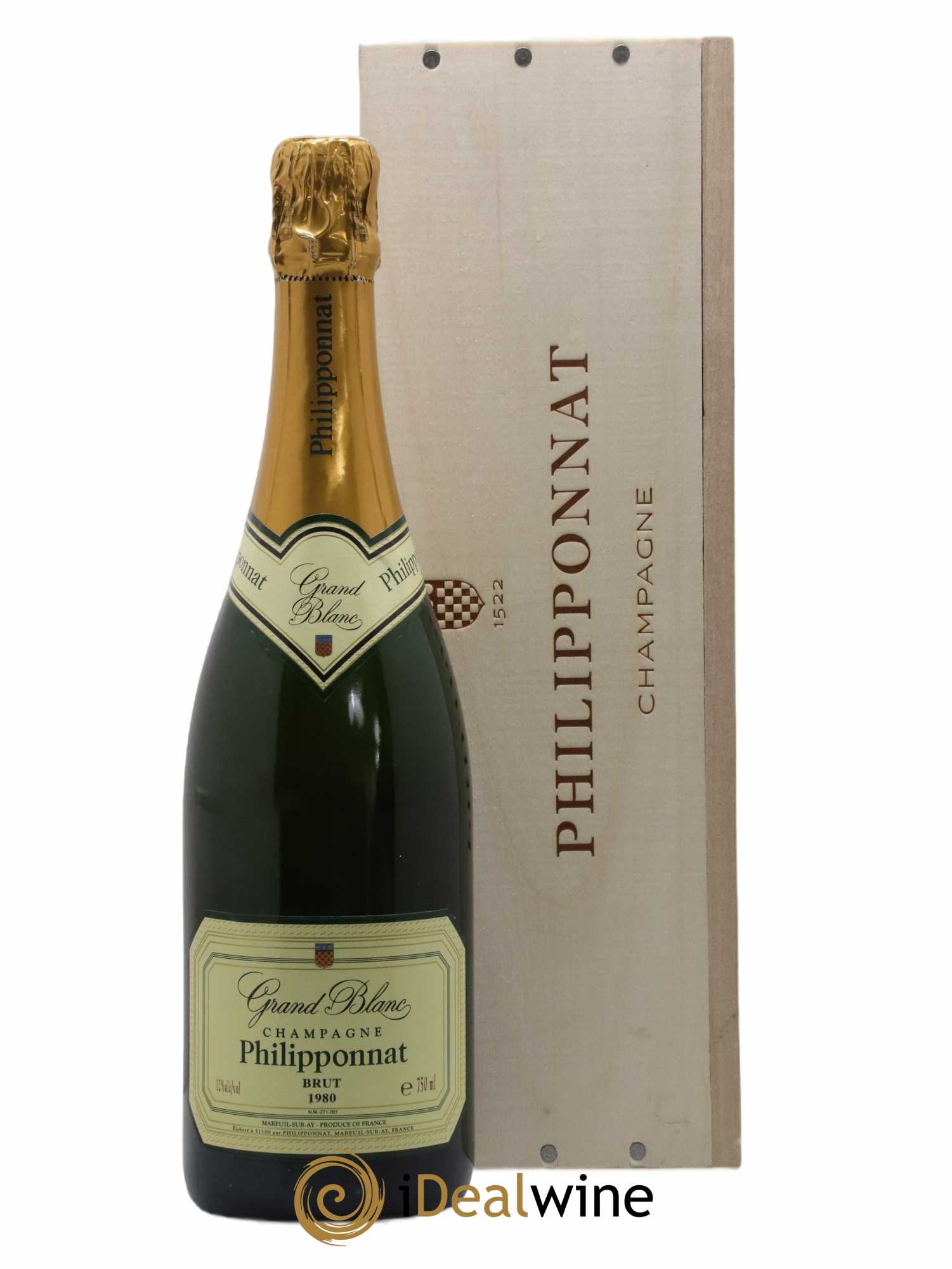 Grand Blanc Extra-Brut Philipponnat 1980 - Lot de 1 bouteille - 0