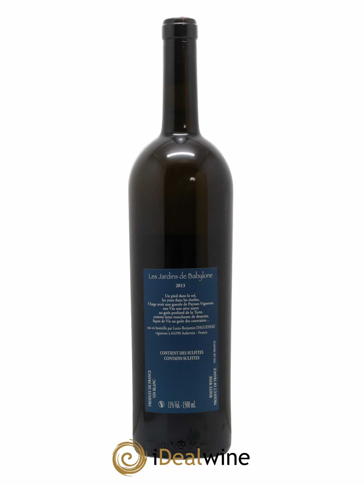 Vin de France (anciennement Jurançon) Jardins de Babylone Didier Dagueneau 2013 - Lotto di 1 magnum - 2