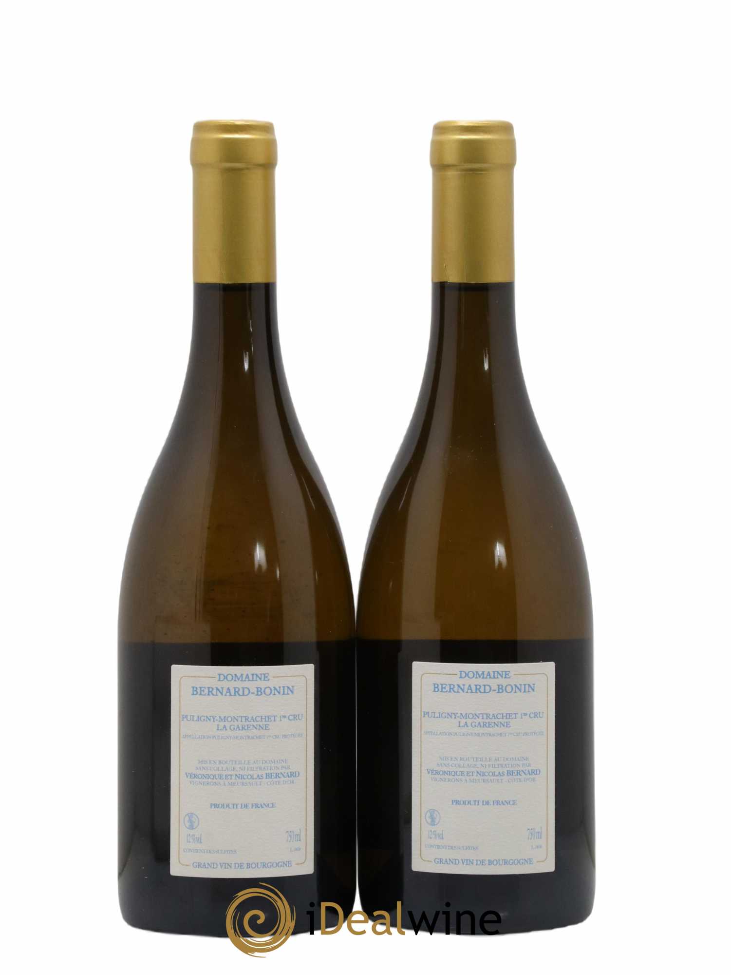 Puligny-Montrachet 1er Cru La Garenne Bernard Bonin 2016 - Lot de 2 bouteilles - 1