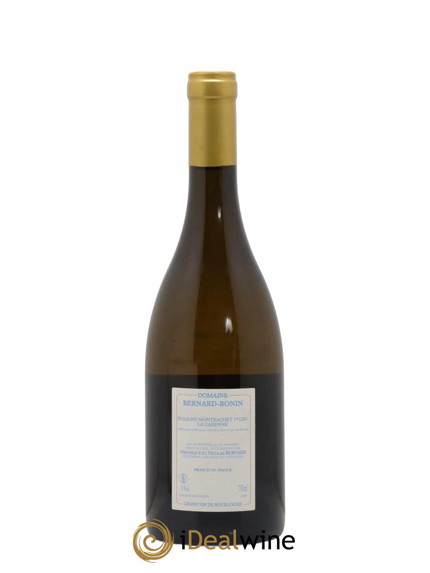 Puligny-Montrachet 1er Cru La Garenne Bernard Bonin 2016 - Lot de 1 bouteille - 1
