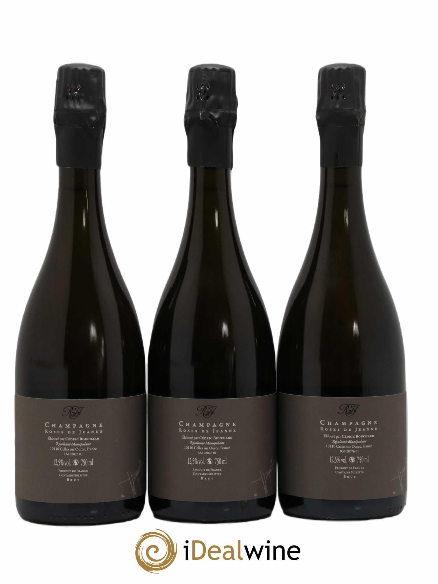 Roses de Jeanne Les Ursules Blanc de Noirs Brut Cédric Bouchard 2018 - Lot de 3 bouteilles - 1