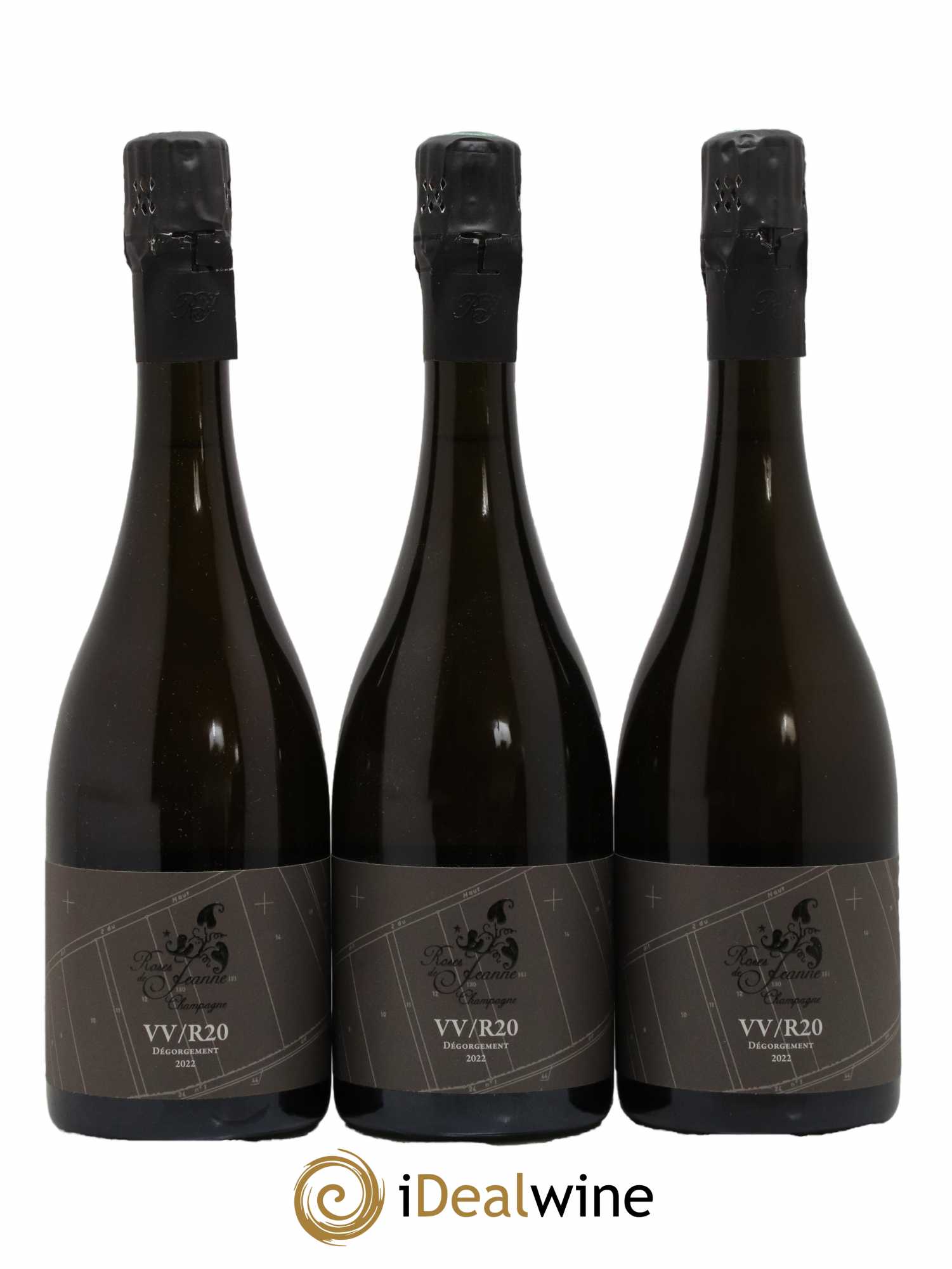 Roses de Jeanne Côte de Val Vilaine Blanc de Noirs Cédric Bouchard 2020 - Lot de 3 bouteilles - 0
