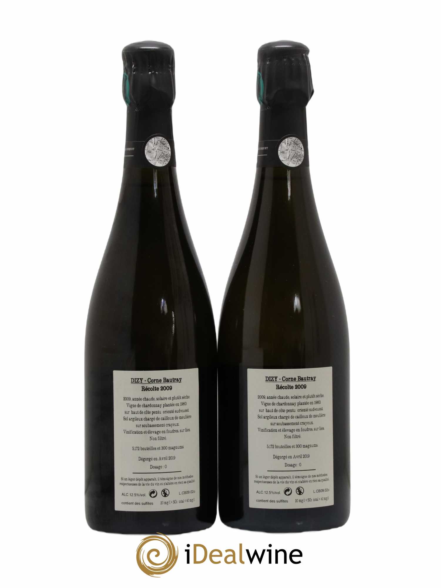 Dizy Corne Bautray Extra-Brut Jacquesson 2009 - Lot de 2 bouteilles - 1