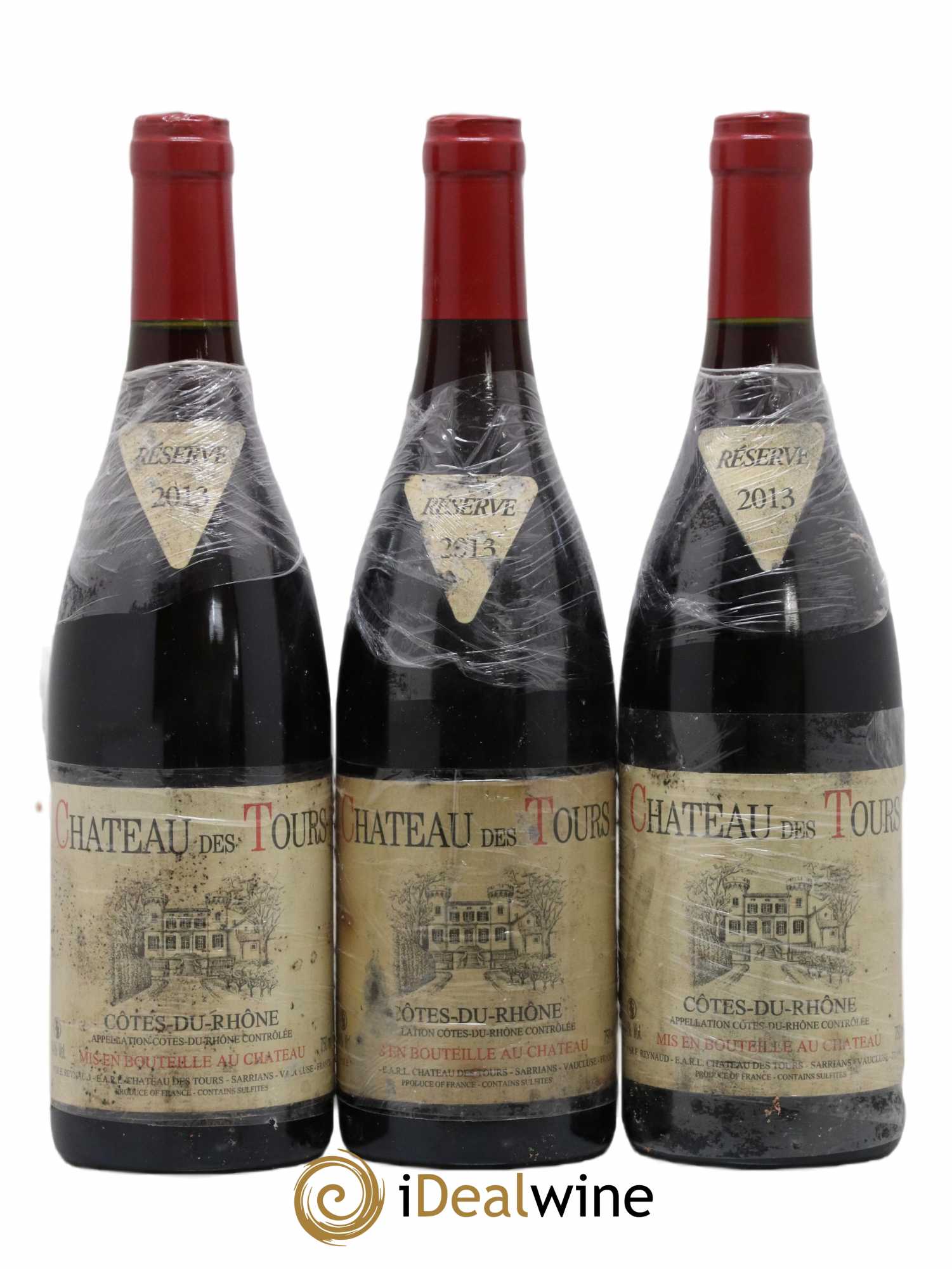 Côtes-du-Rhône Château des Tours Emmanuel Reynaud 2013 - Lot de 3 bouteilles - 0