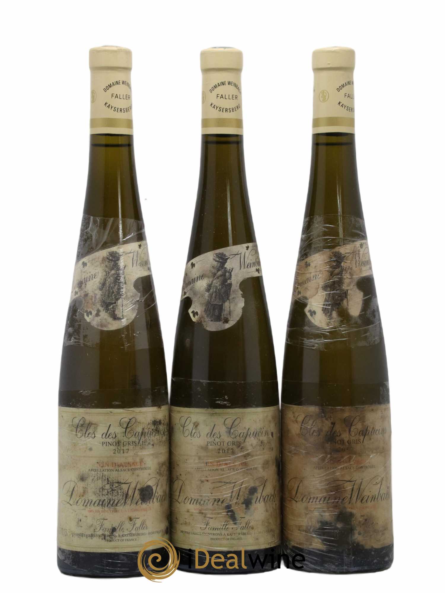 Alsace Pinot Gris Clos des Capucins Weinbach (Domaine) 2017 - Lot de 3 bouteilles - 0