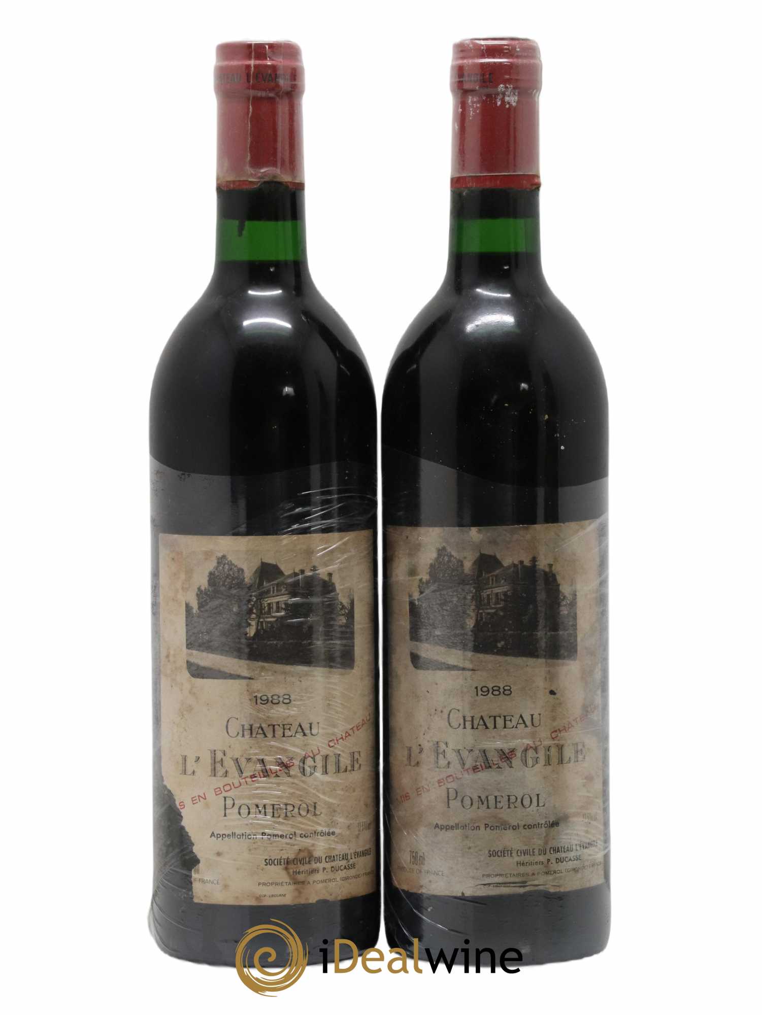 Château l' Évangile 1988 - Lot de 2 bouteilles - 0