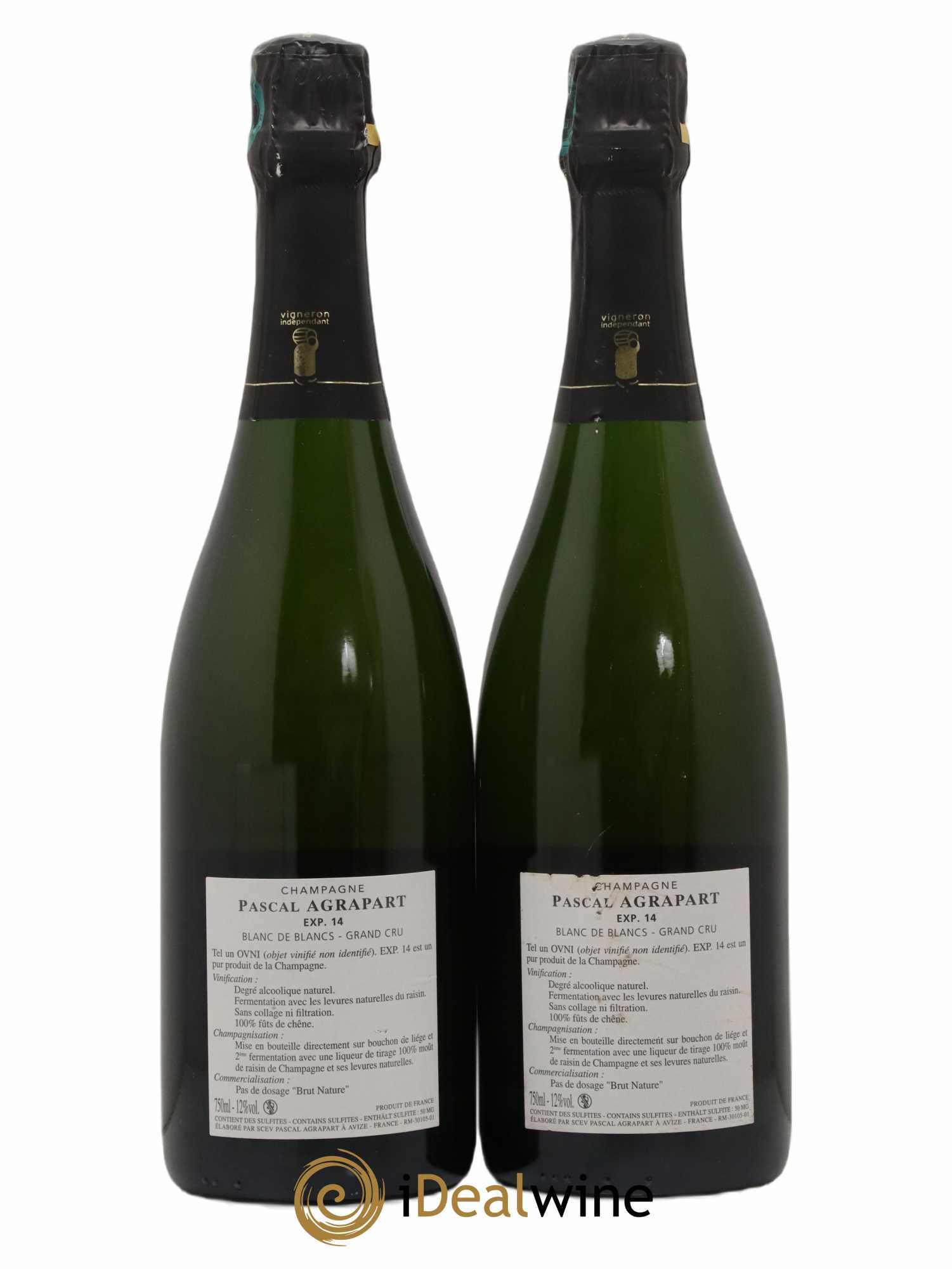 Expérience 14 Brut Nature Pascal Agrapart 2014 - Lot de 2 bouteilles - 1